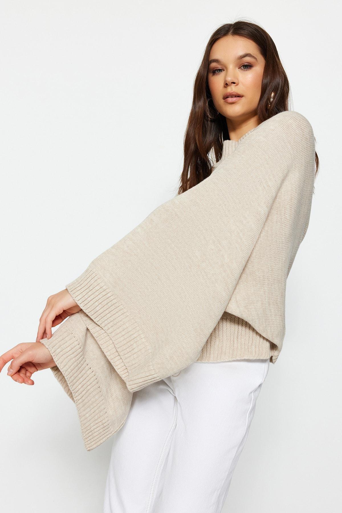 Trendyol - Sweater - Beige - Regular fit