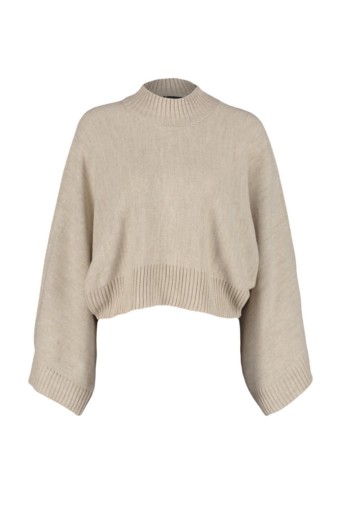 Trendyol - Sweater - Beige - Regular fit