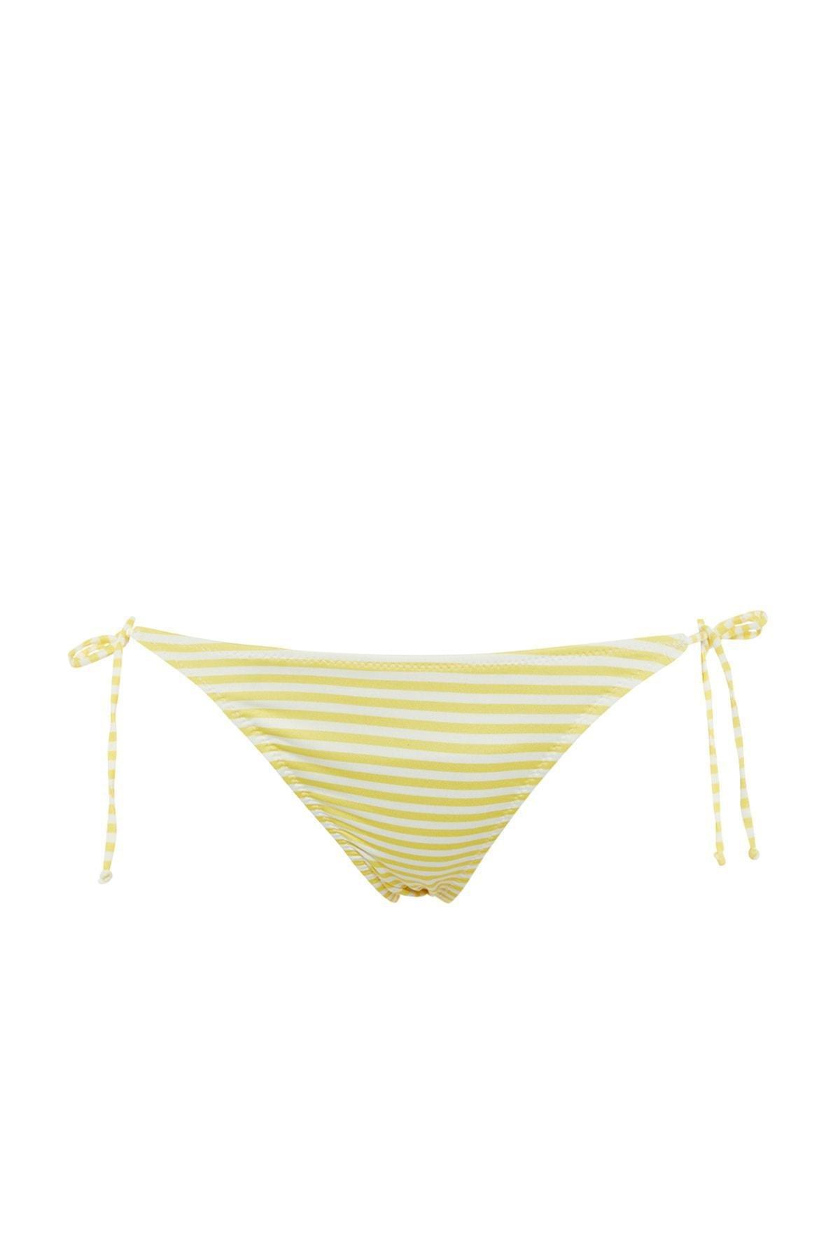 Yellow Striped Bikini Bottom, , large image number 6