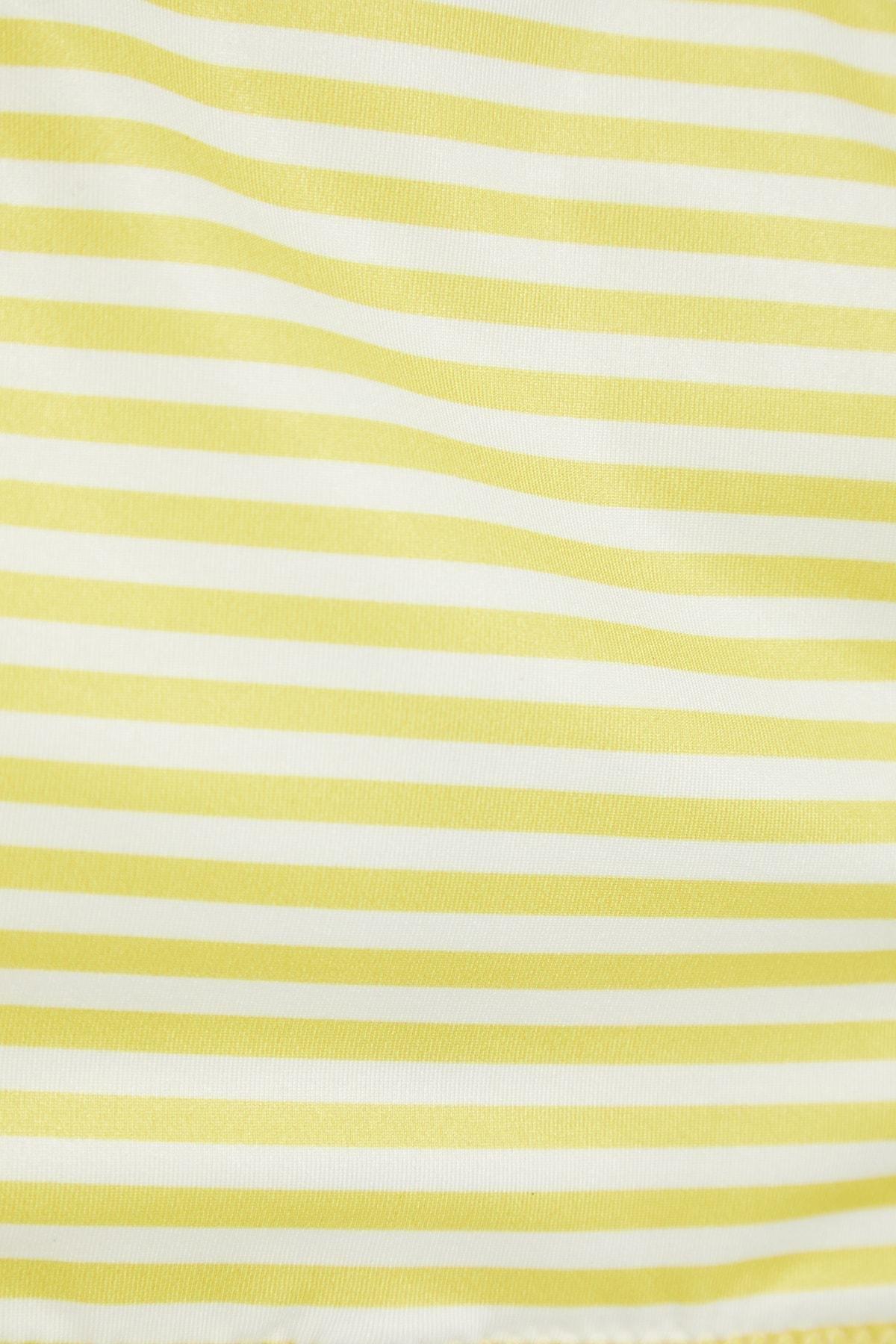 قطعة بيكيني سفلية مخططة، أصفر, Yellow, large image number 7