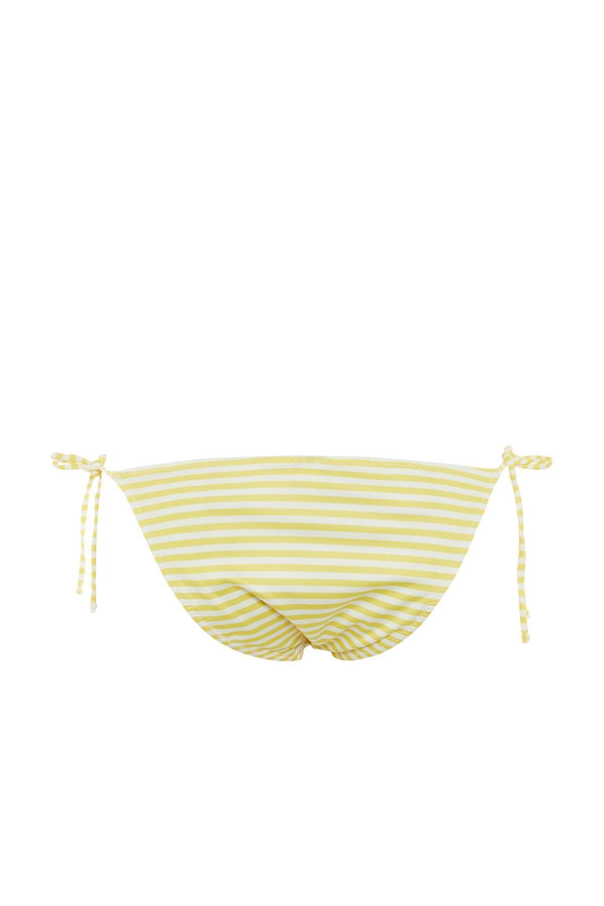 قطعة بيكيني سفلية مخططة، أصفر, Yellow, large image number 8