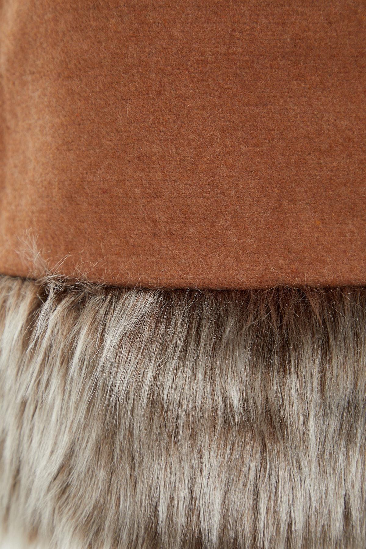 Brown A-Line Mini Skirt, , large image number 8