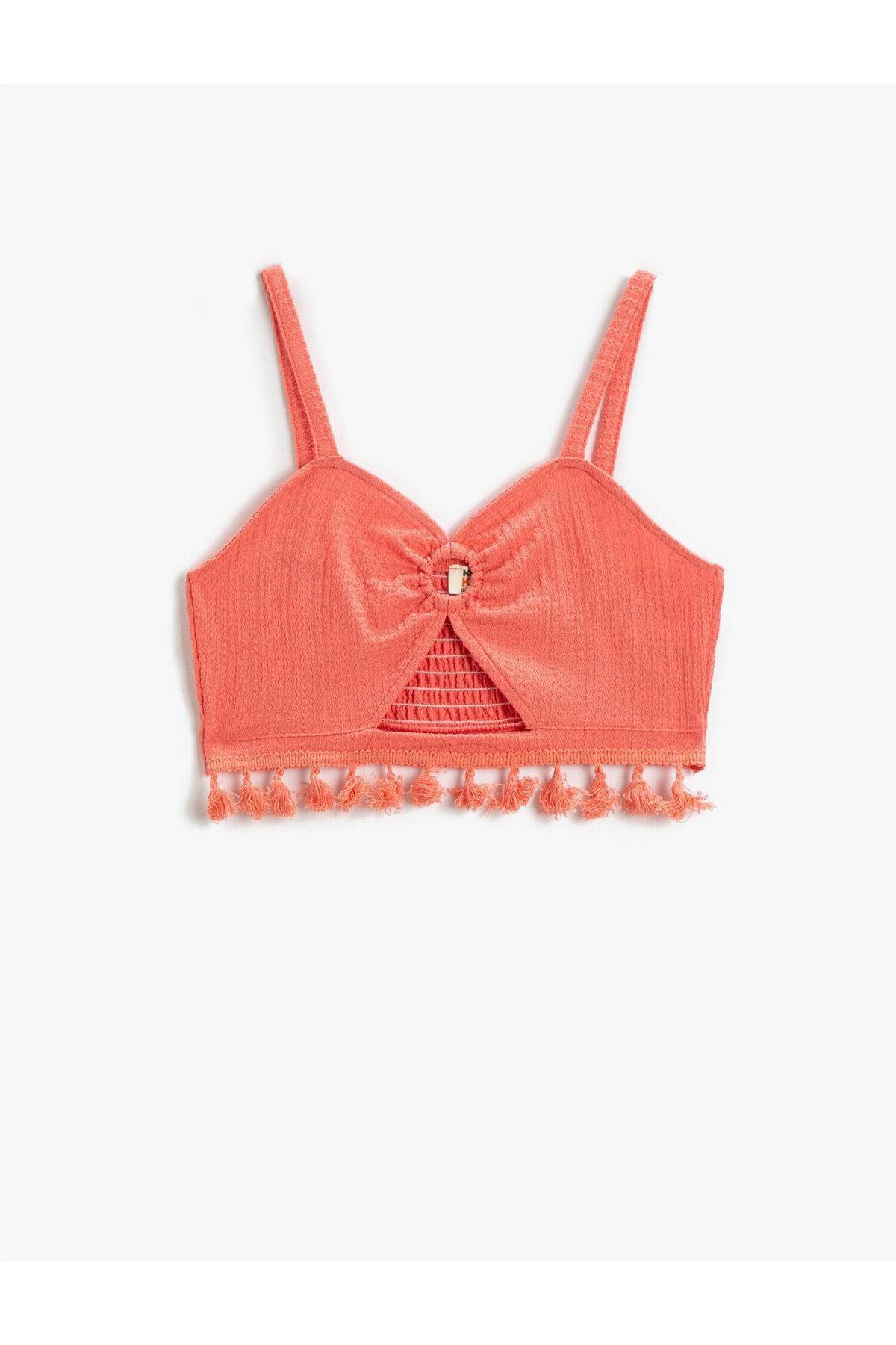 Koton - Pink Printed Crop Top