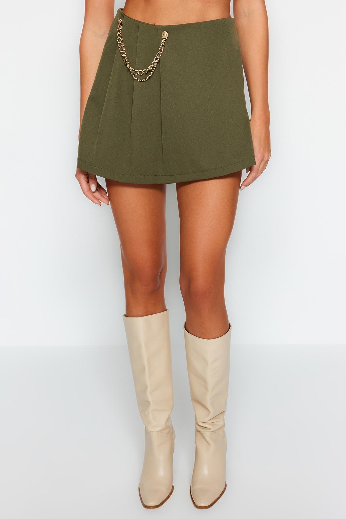 Khaki Weave Skort, , large image number 2