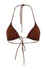 Trendyol - Brown Chain Detail Bikini Top