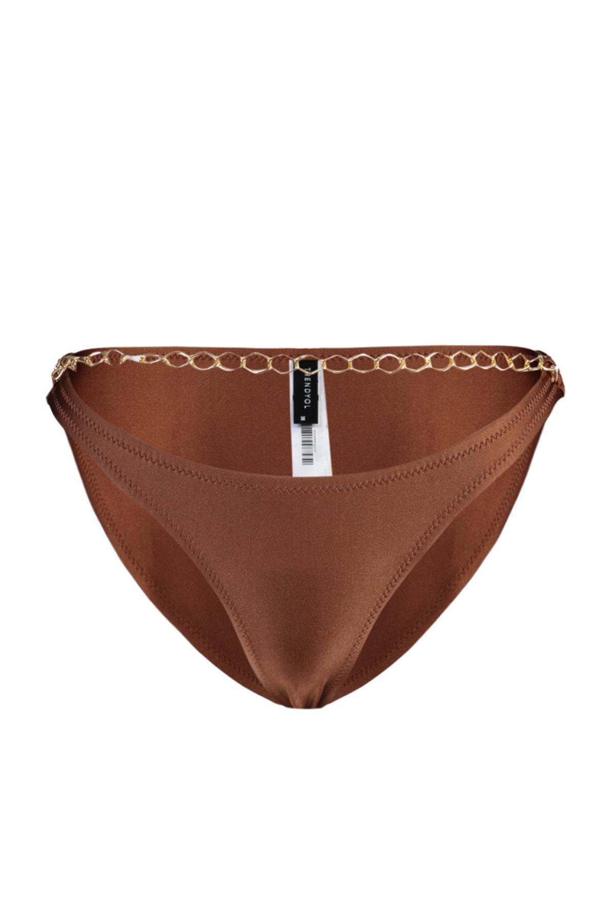Brown Brazilian Bikini Bottom, Brown, large image number 6