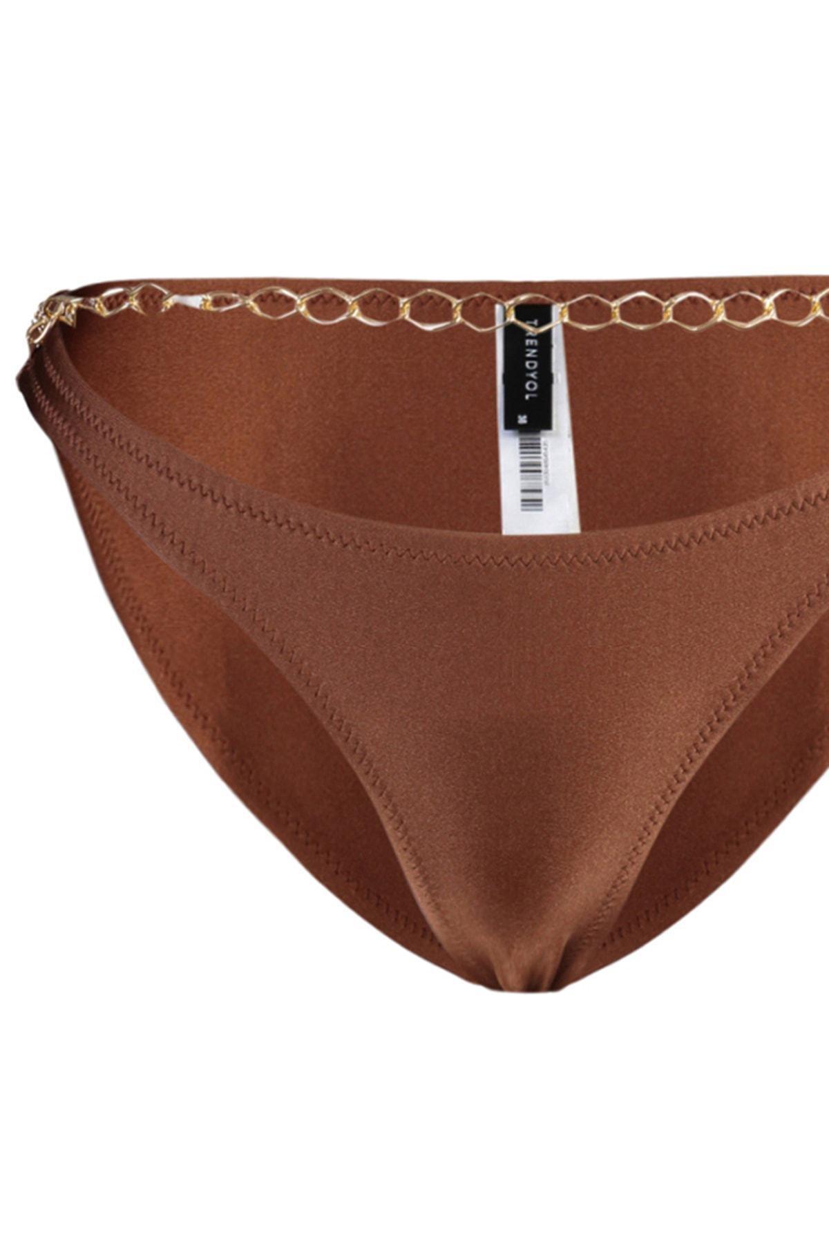 Brown Brazilian Bikini Bottom, Brown, large image number 7