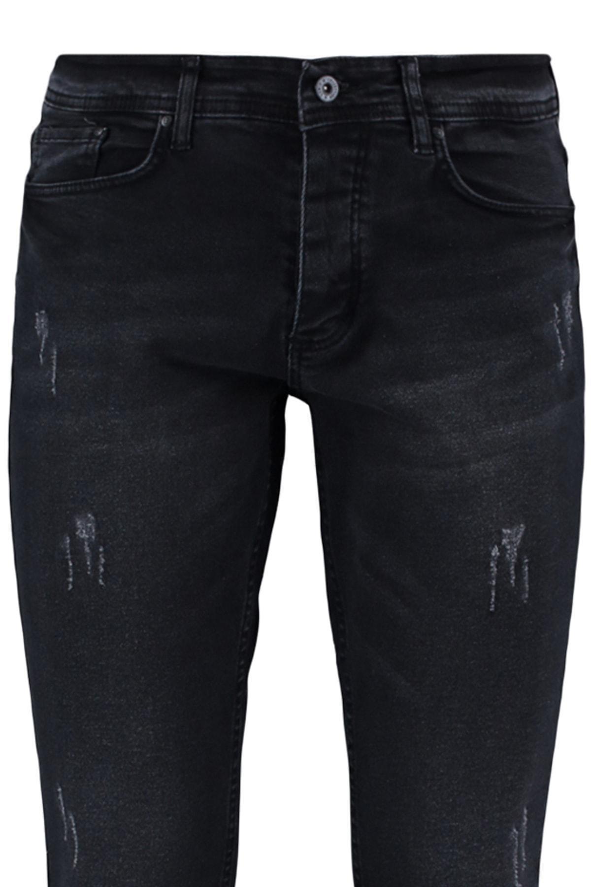 Black Mid Waist Skinny Jeans, , large image number 7