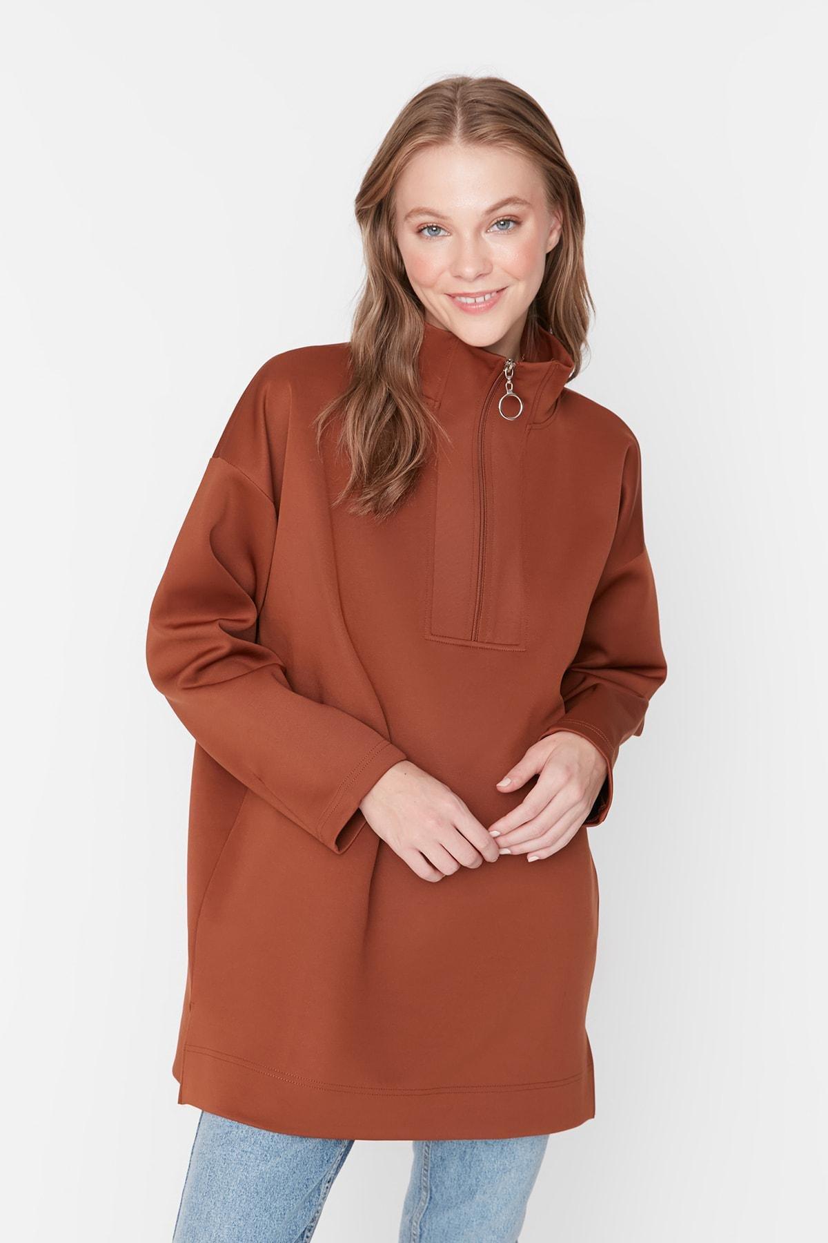 Sweatshirt - Brown - Regular fit, , large image number 0