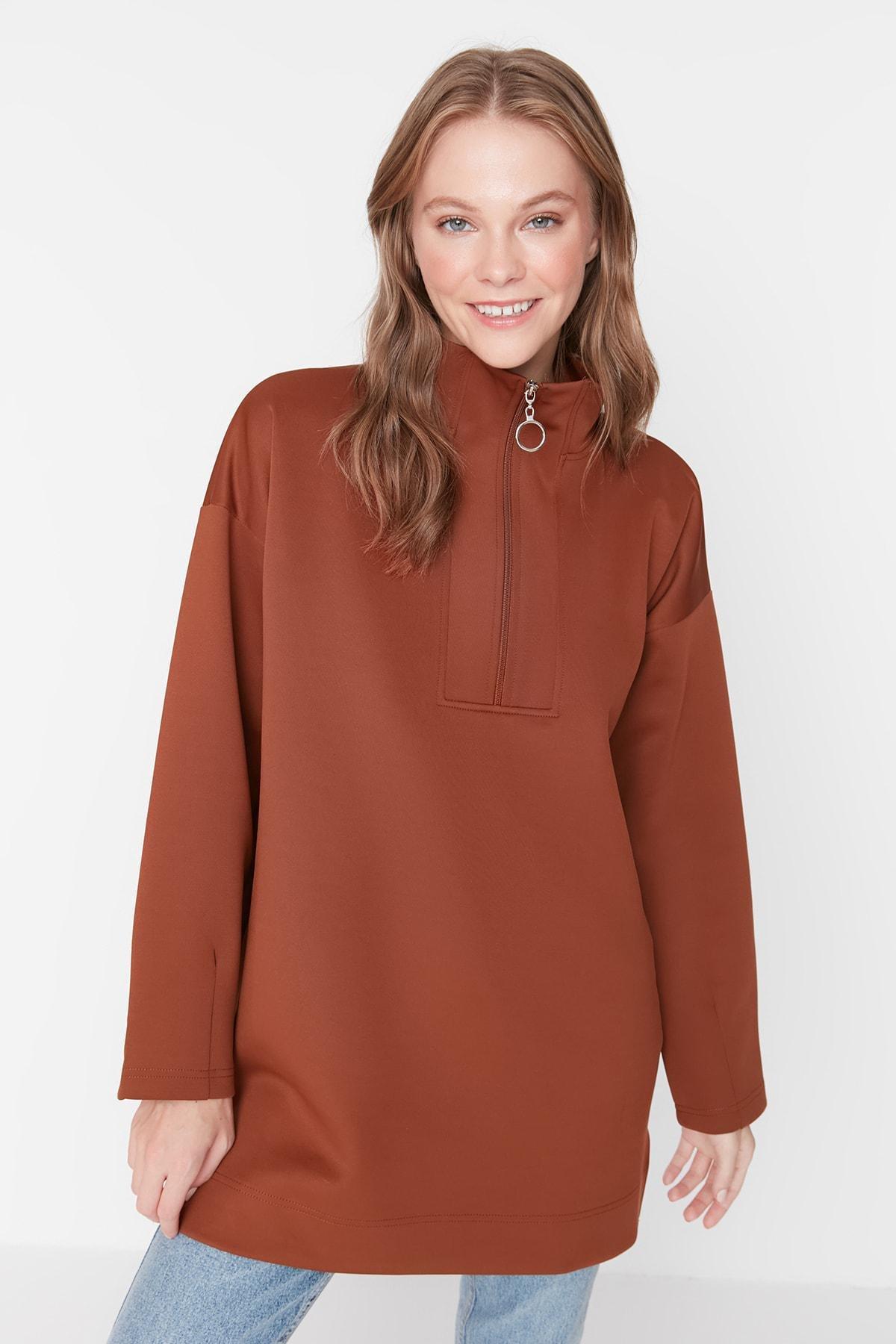 Sweatshirt - Brown - Regular fit, , large image number 1