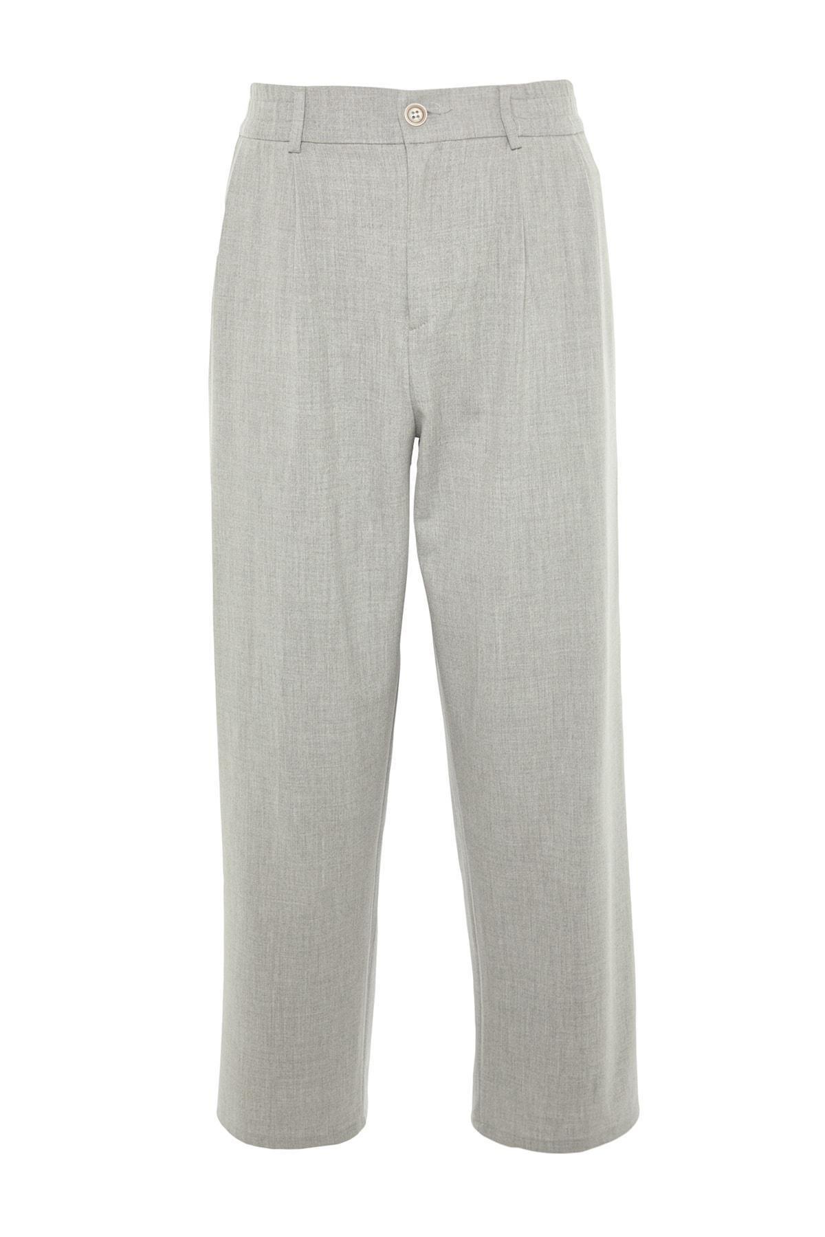Gray Wide Leg Pants, , large image number 6