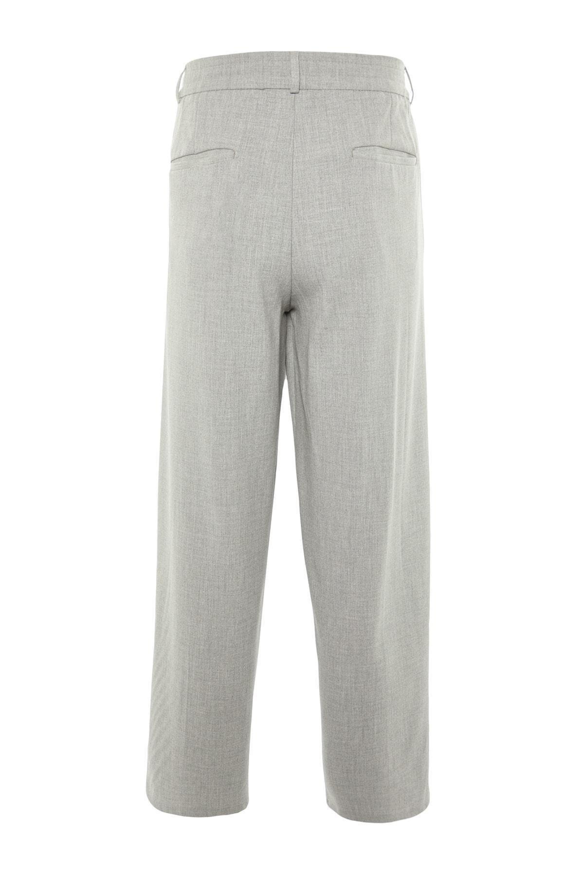 Gray Wide Leg Pants, , large image number 7