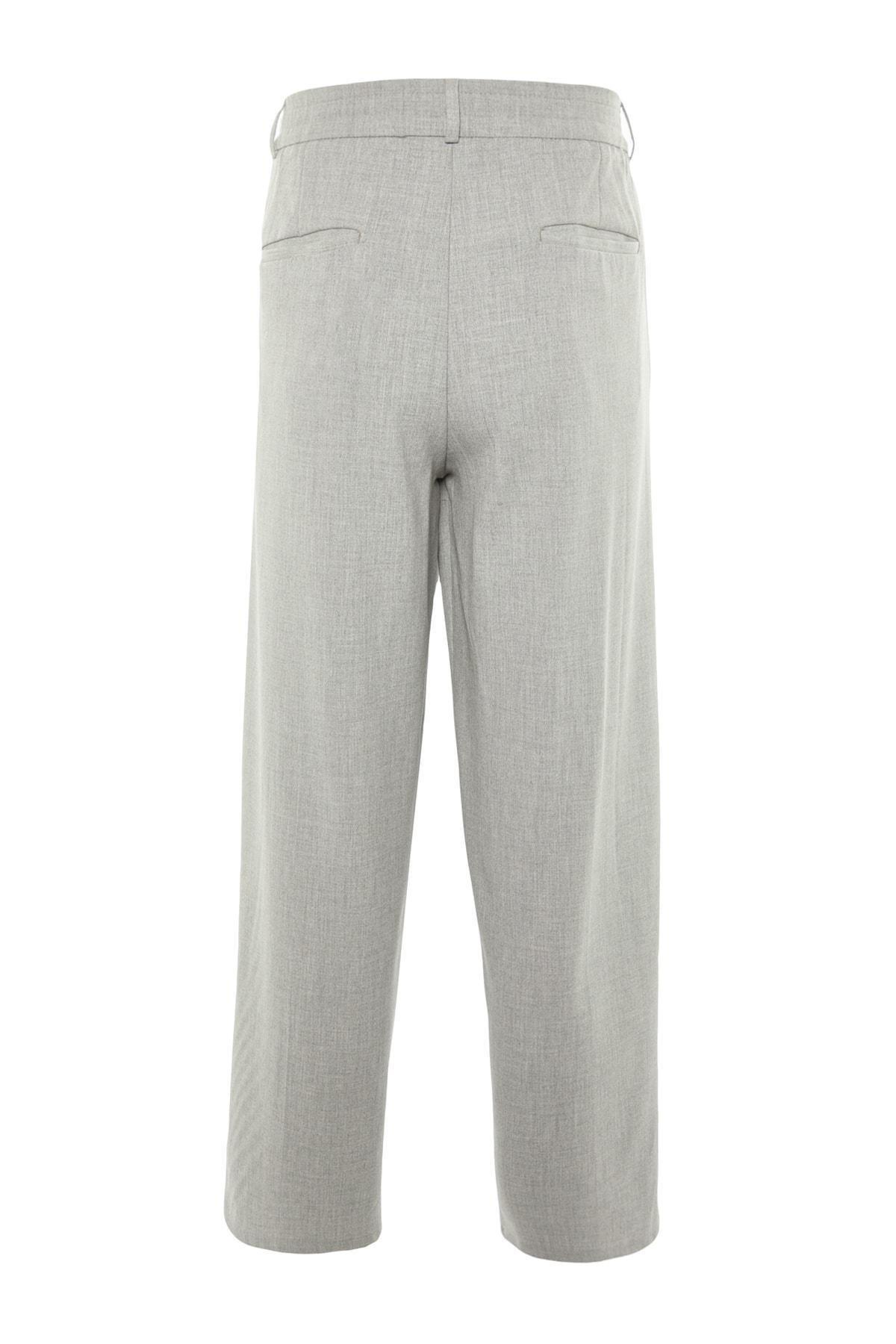 Trendyol - Gray Wide Leg Pants