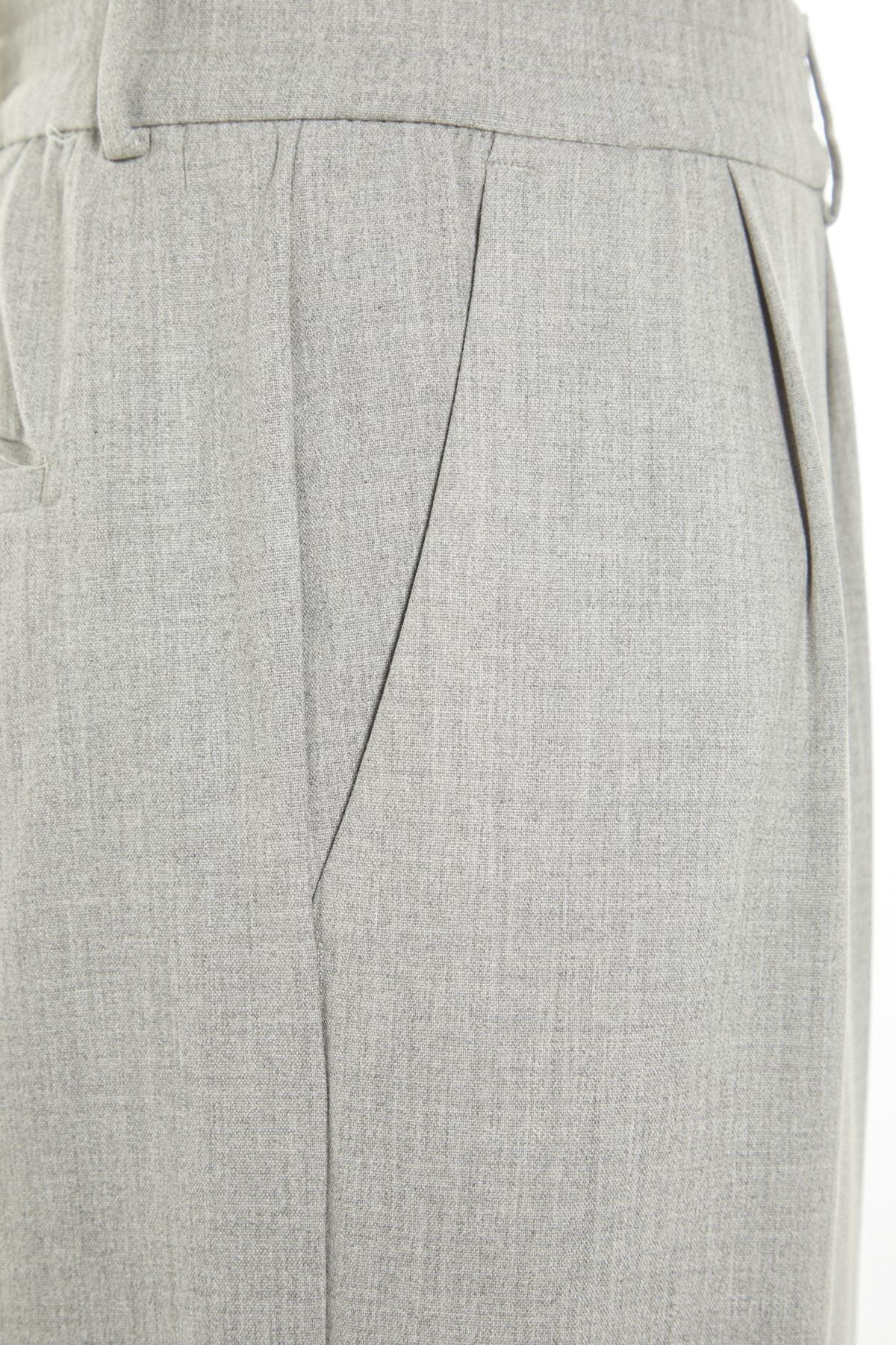 Trendyol - Gray Wide Leg Pants