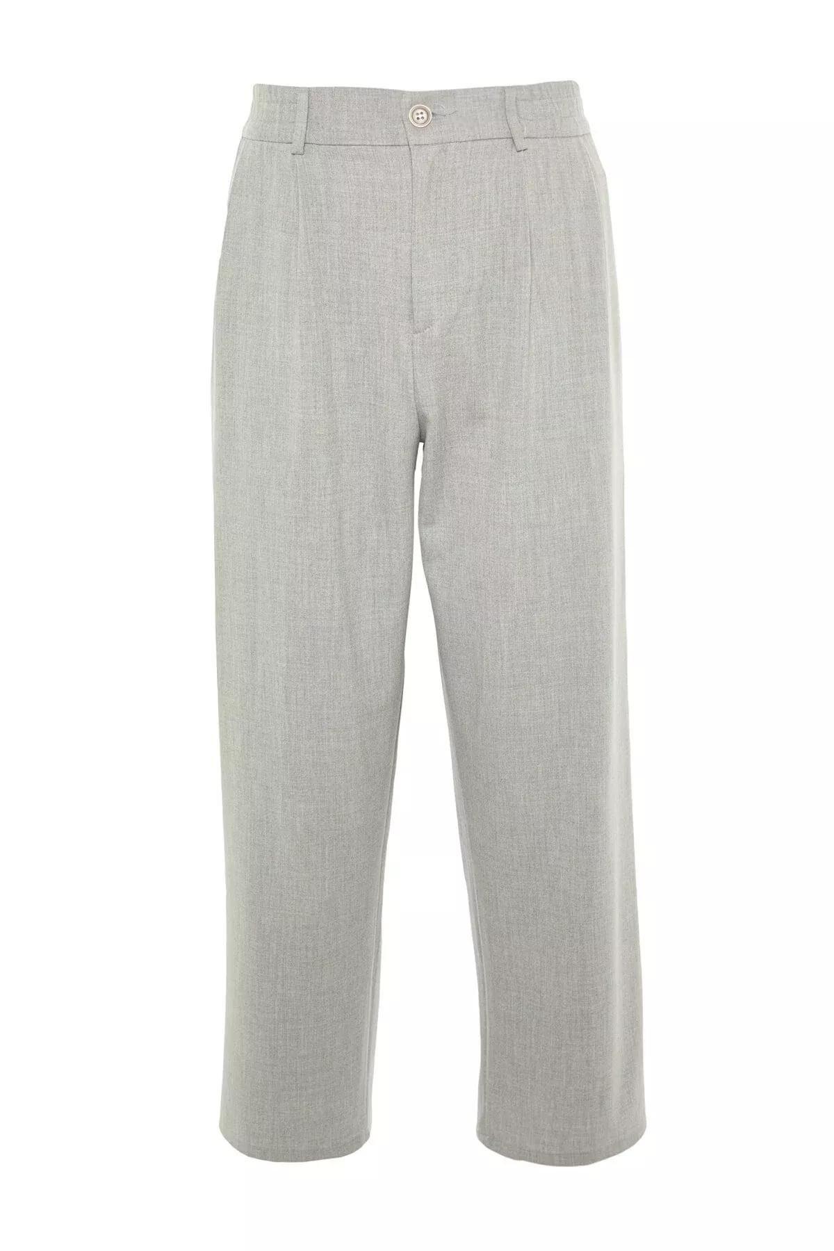 Gray Wide Leg Pants, Gray, large image number 11