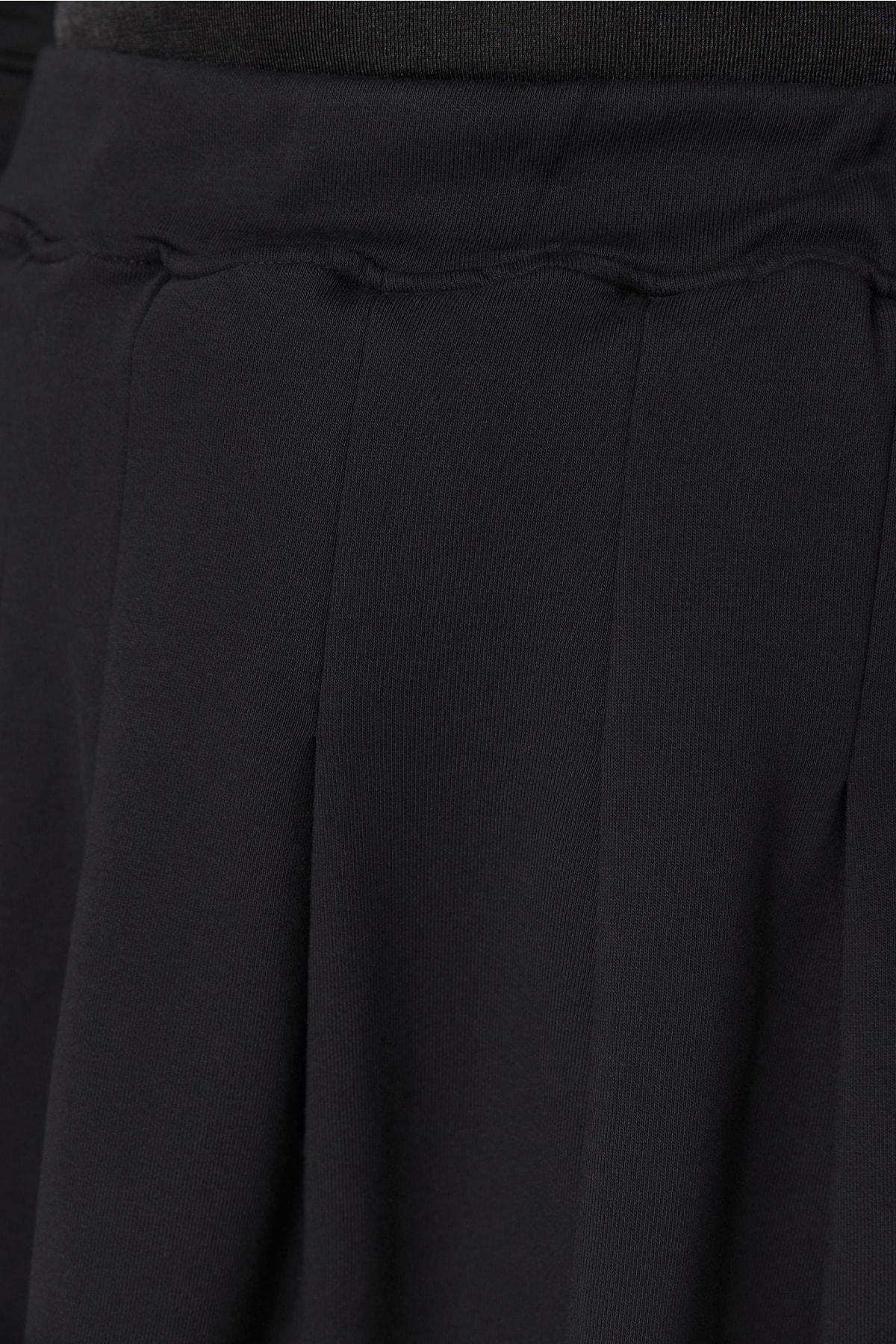 Black Mini Plus Size Skirt, , large image number 2