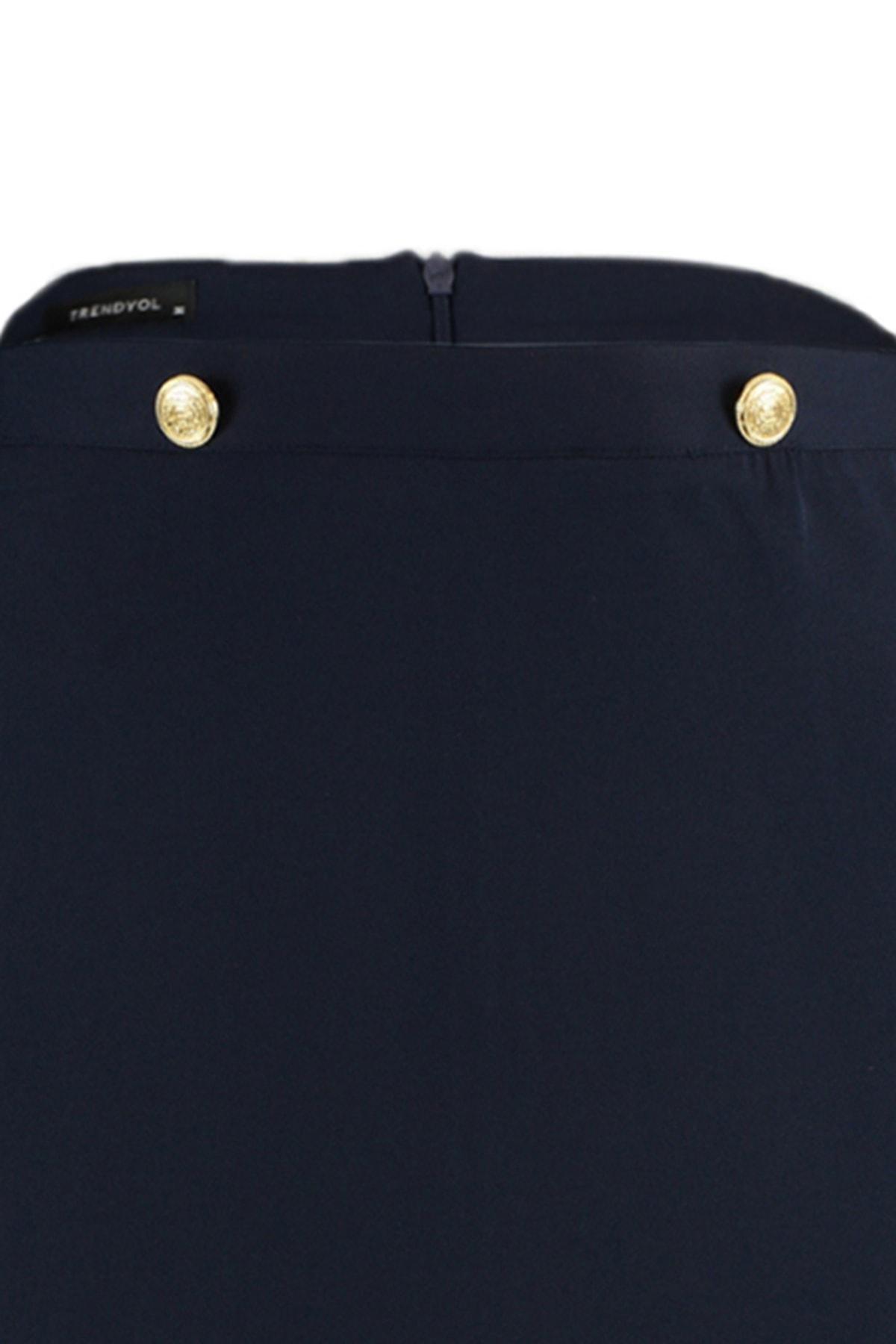 Navy A-Line Mini Skirt, , large image number 6