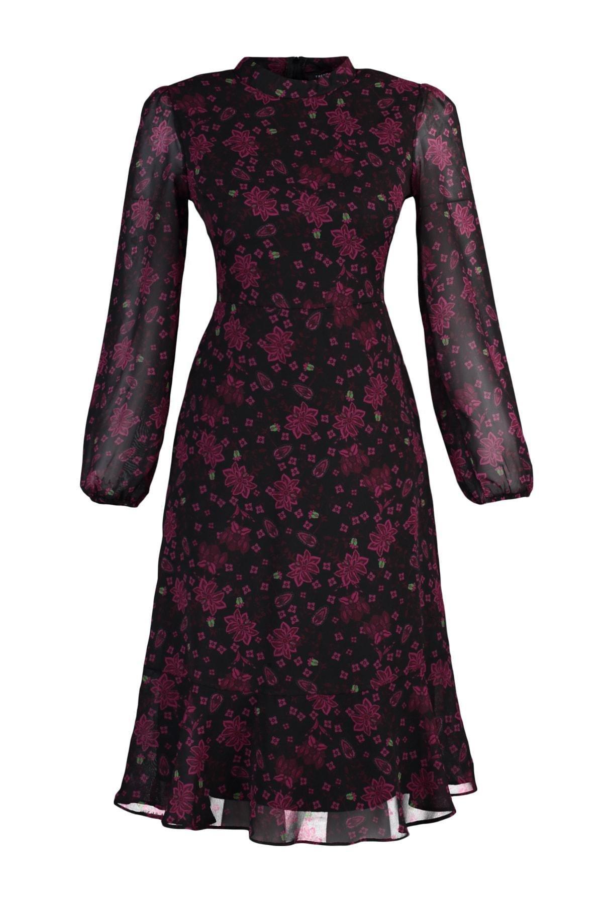 Pink A-Line Midi Dress, Pink, large image number 5