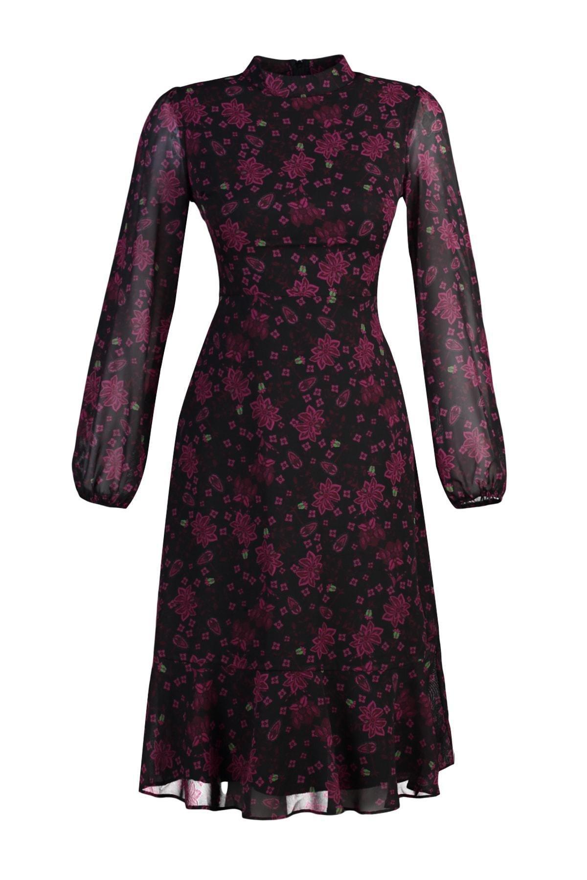 Pink A-Line Midi Dress, , large image number 8