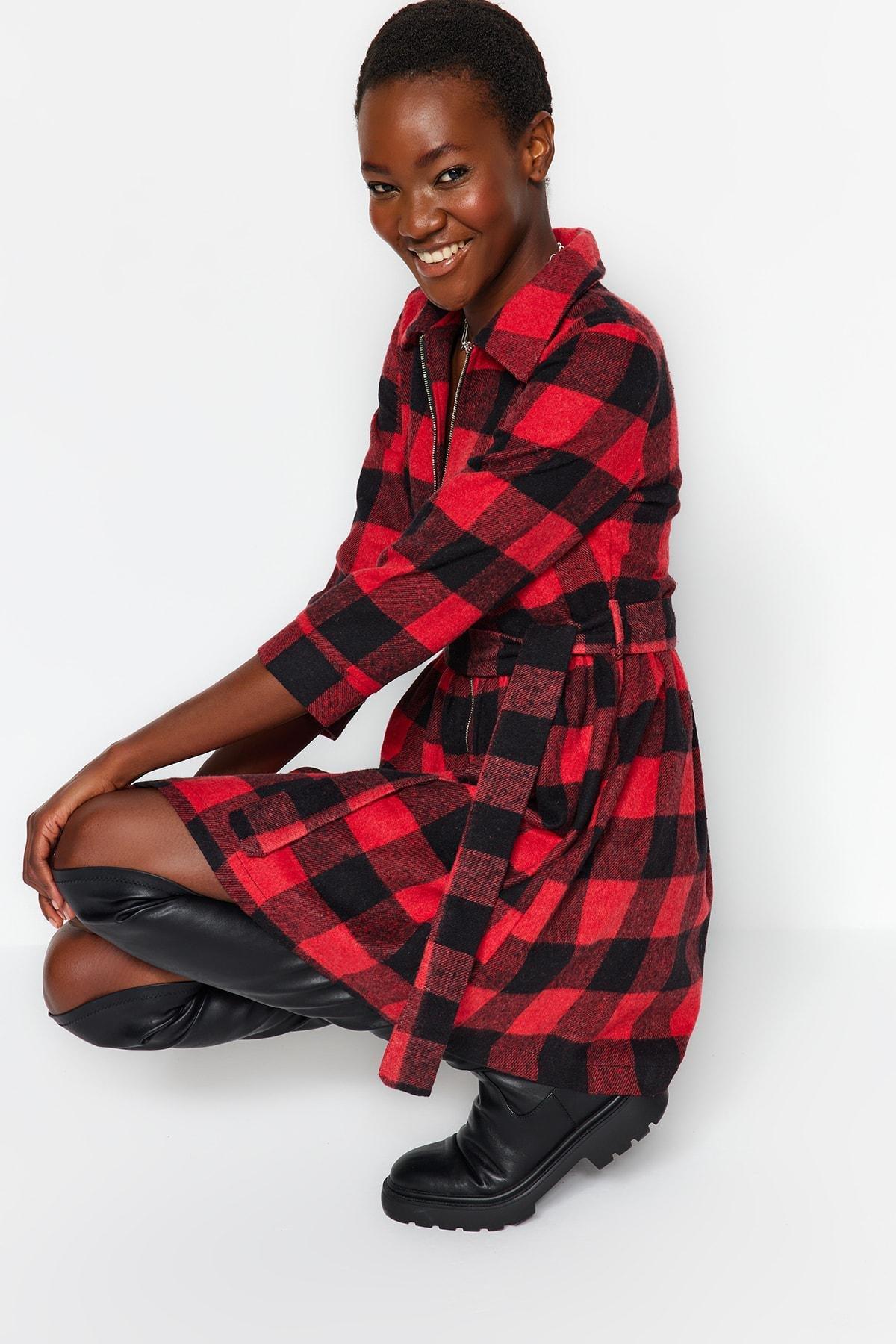 Red Shirt Dress, , large image number 2