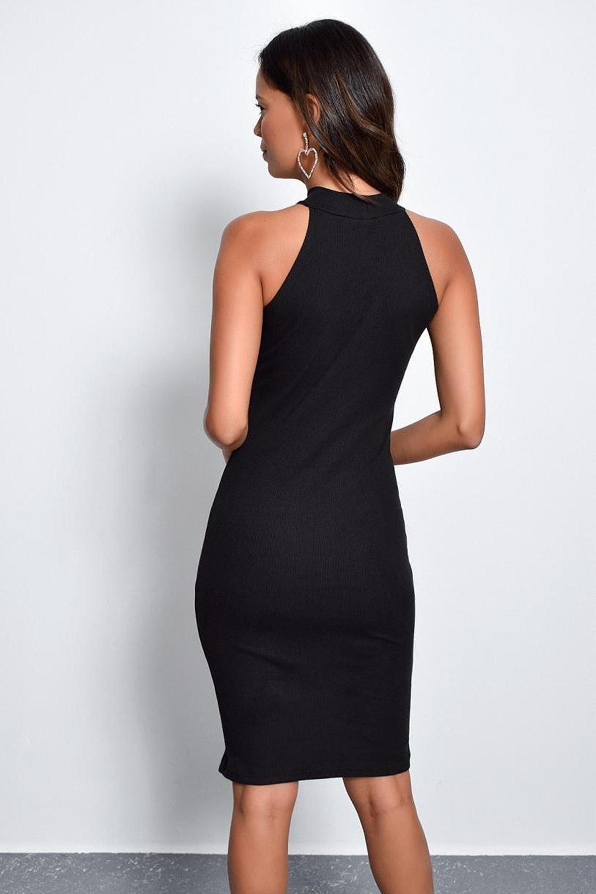 Black Bodycon Dress, , large image number 2
