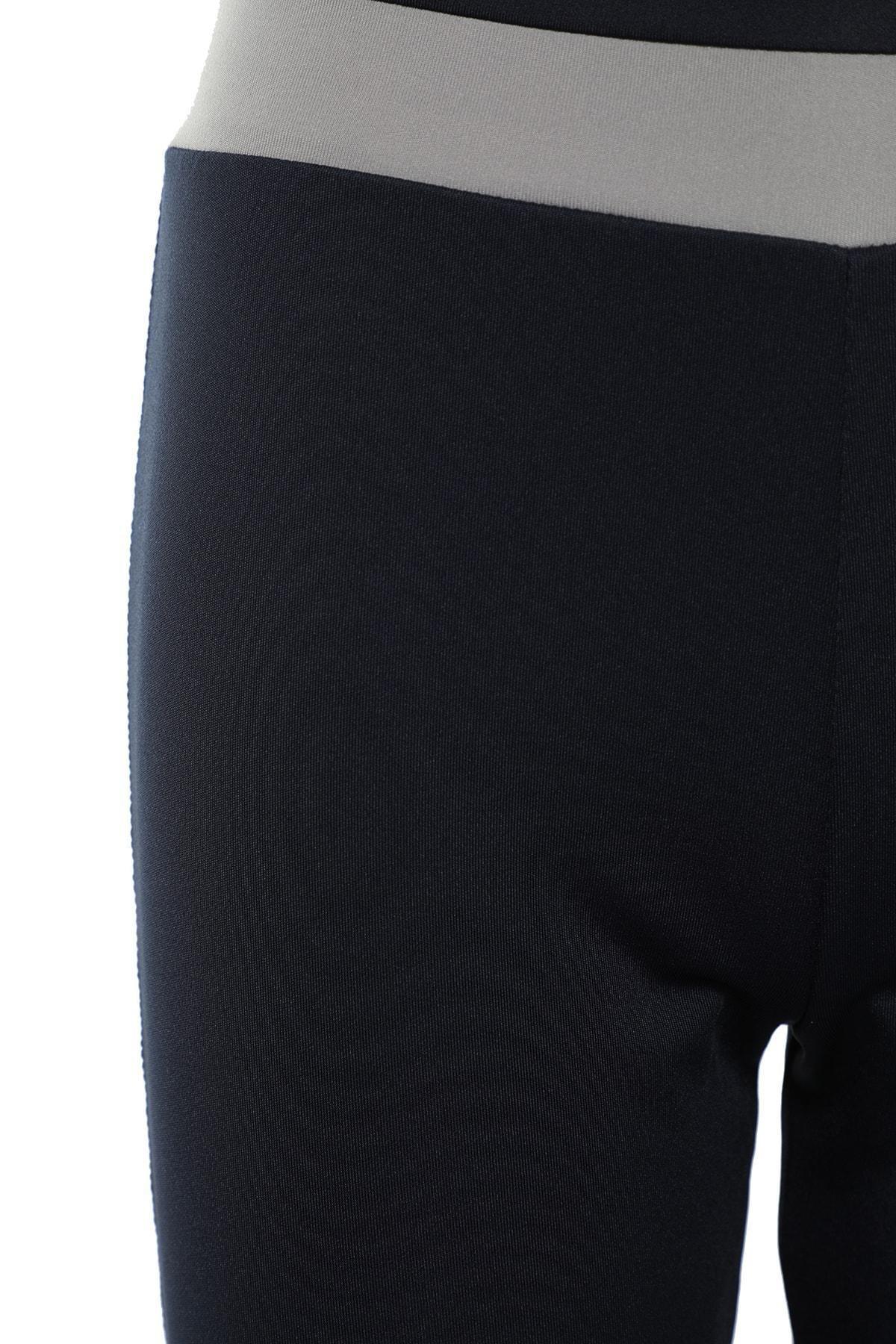 Navy Straight Colourblock Sweatpants, , large image number 5