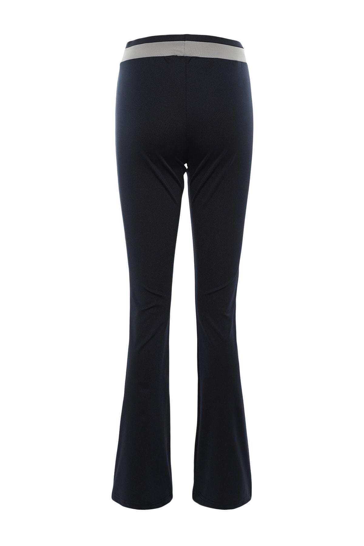 Navy Straight Colourblock Sweatpants, , large image number 6