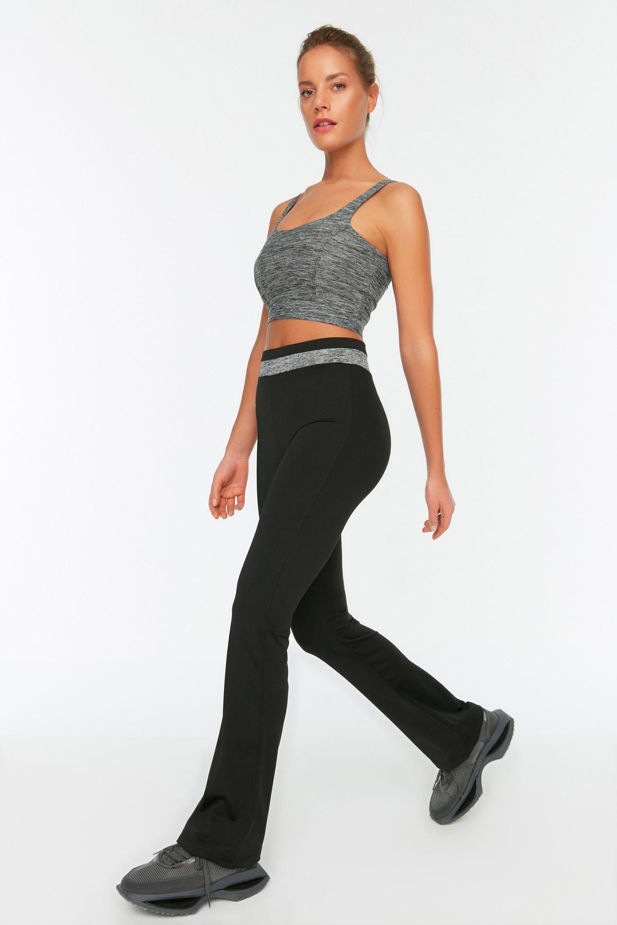 Black Straight Sweatpants, , large image number 1