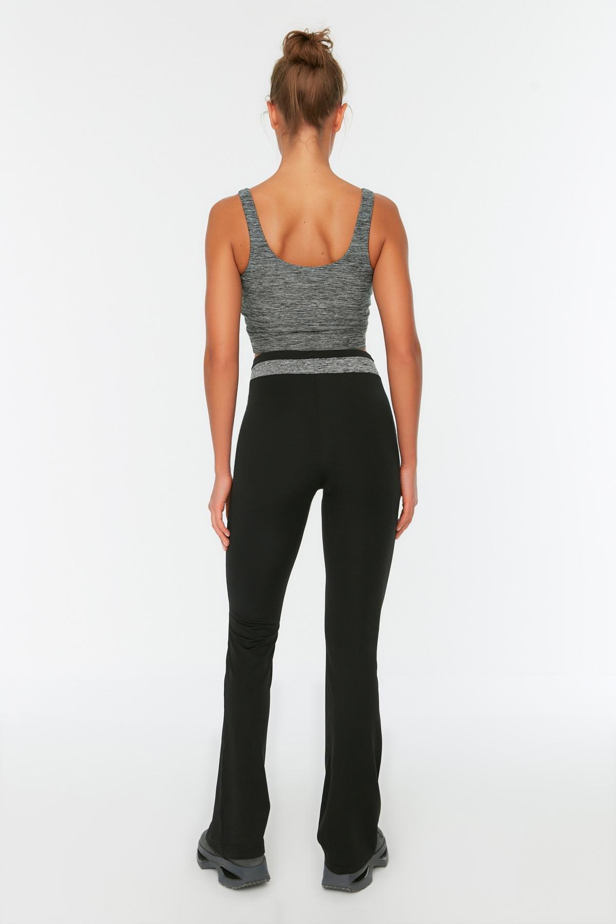 Black Straight Sweatpants, , large image number 4