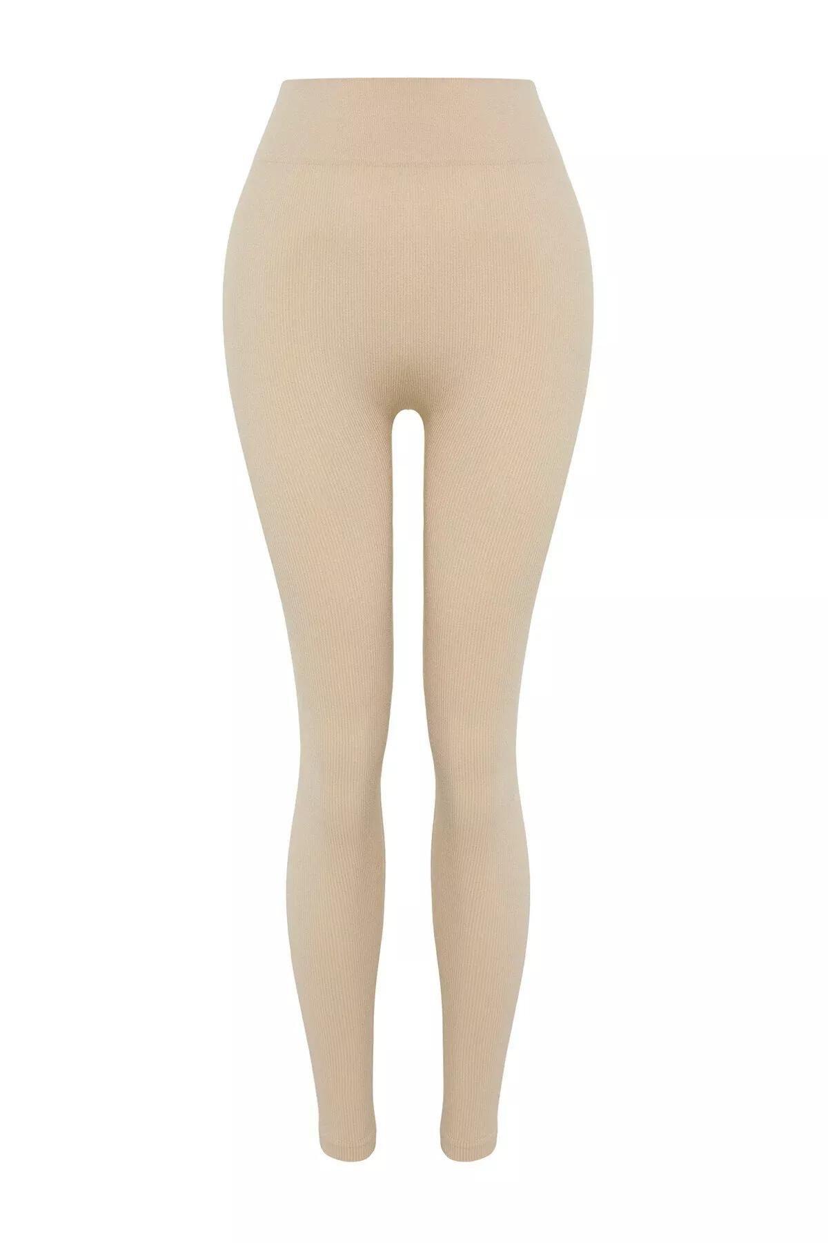 Grey High Waist Skinny Sports Leggings, Gray, large image number 10