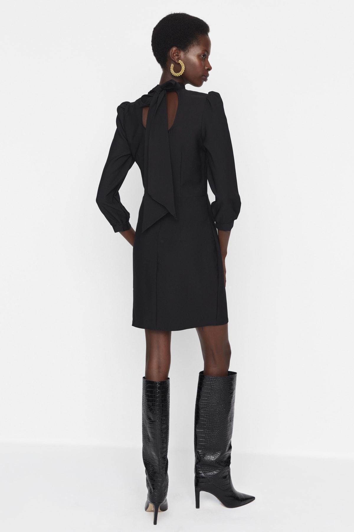 Black Bodycon Dress, Black, large image number 4