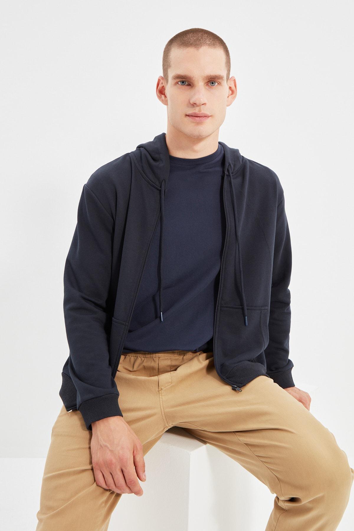 Blue Hooded Sweatshirt, , large image number 0