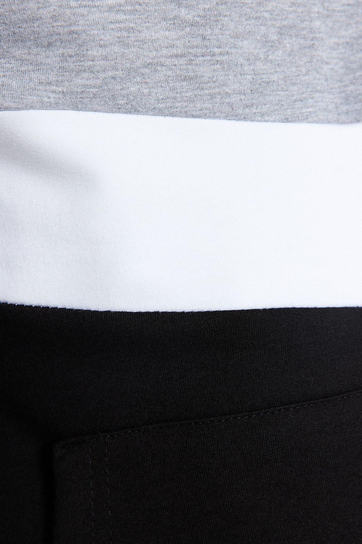 Grey Regular Hooded Sweatshirt, , large image number 3