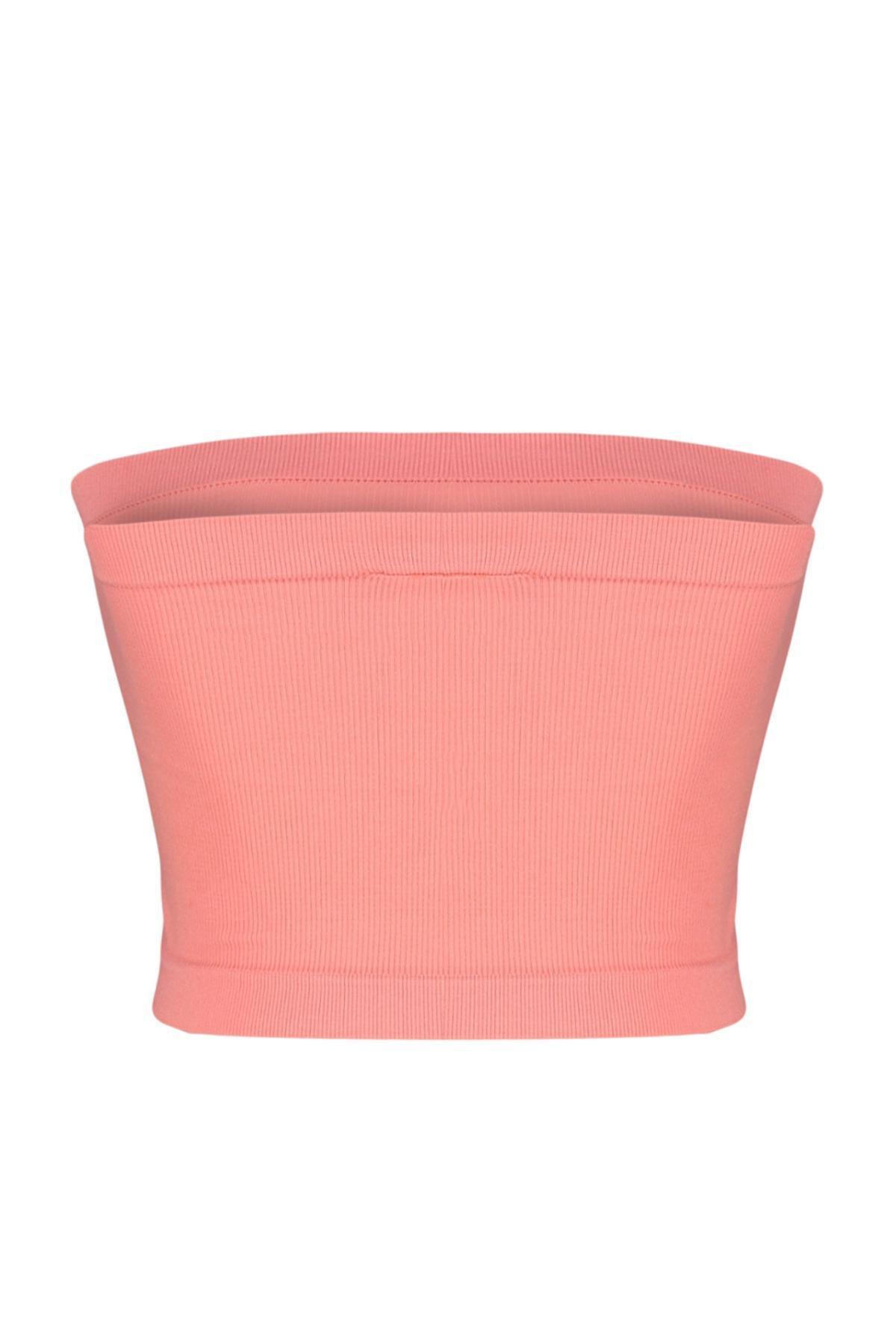 Pink Seamless Strapless Sports Bra, , large image number 5
