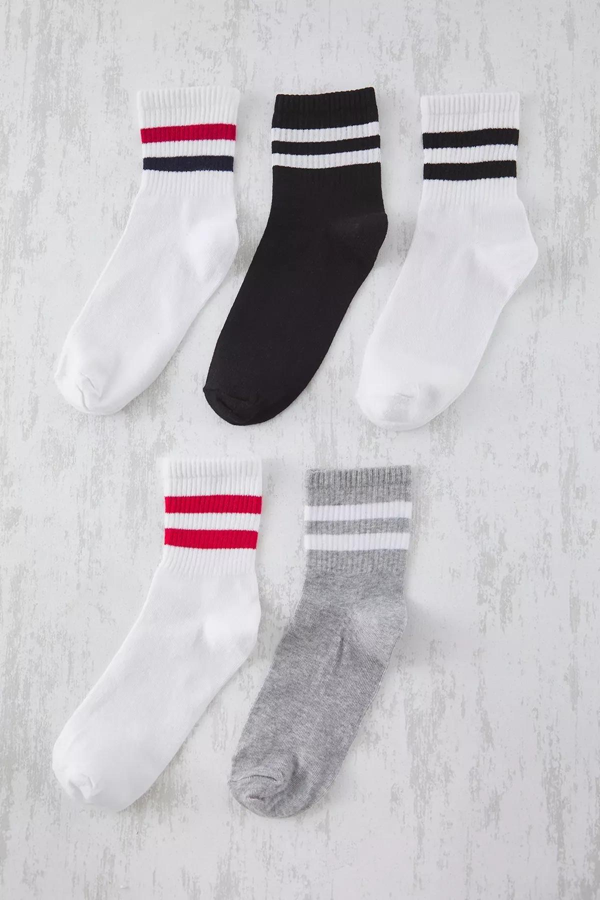 White-Multicolour Lane College Socks, C101_1706, large image number 0