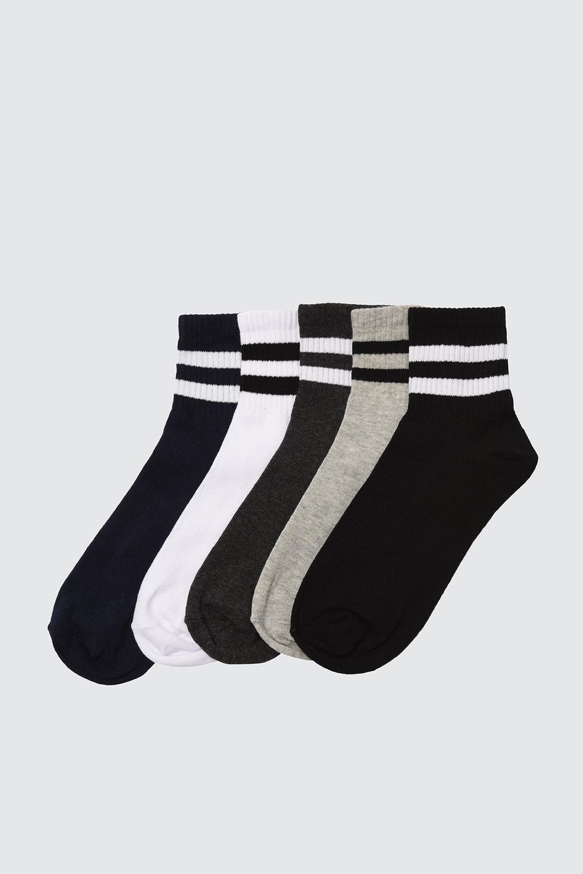 Multicolour Socks, Set Of 5, Multicolor, large image number 0