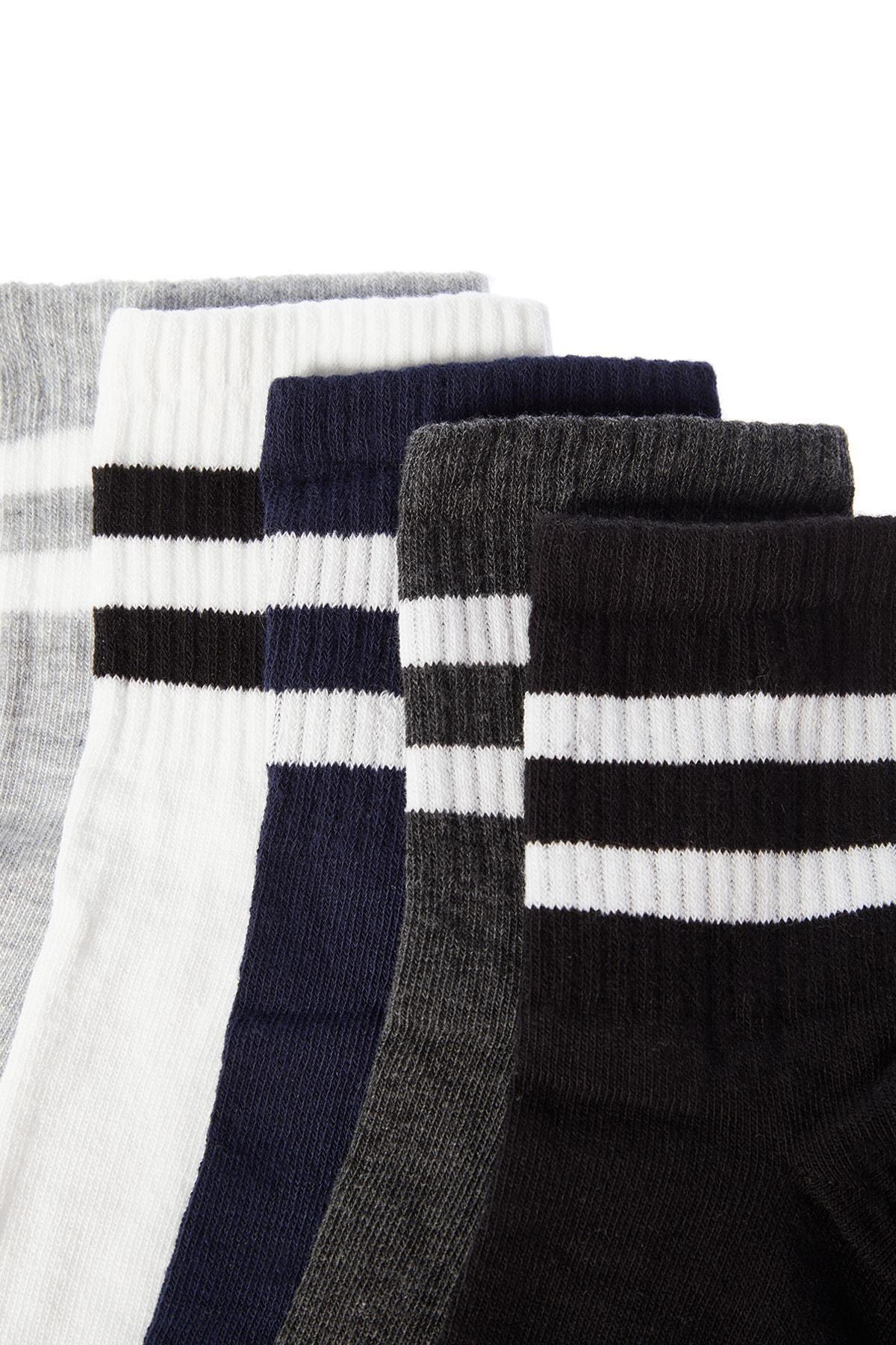 Multicolour Socks, Set Of 5, Multicolor, large image number 6