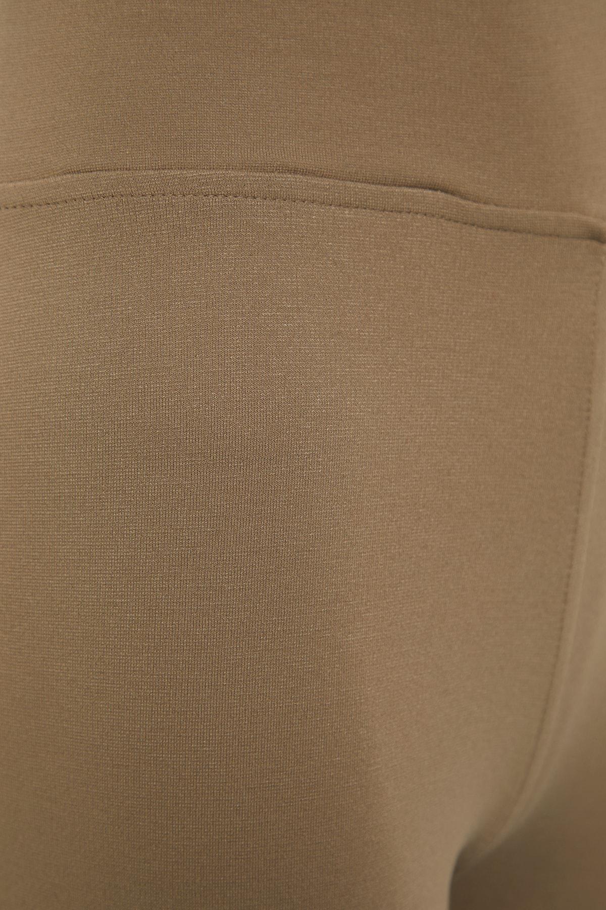 Beige High Waist Leggings, , large image number 6