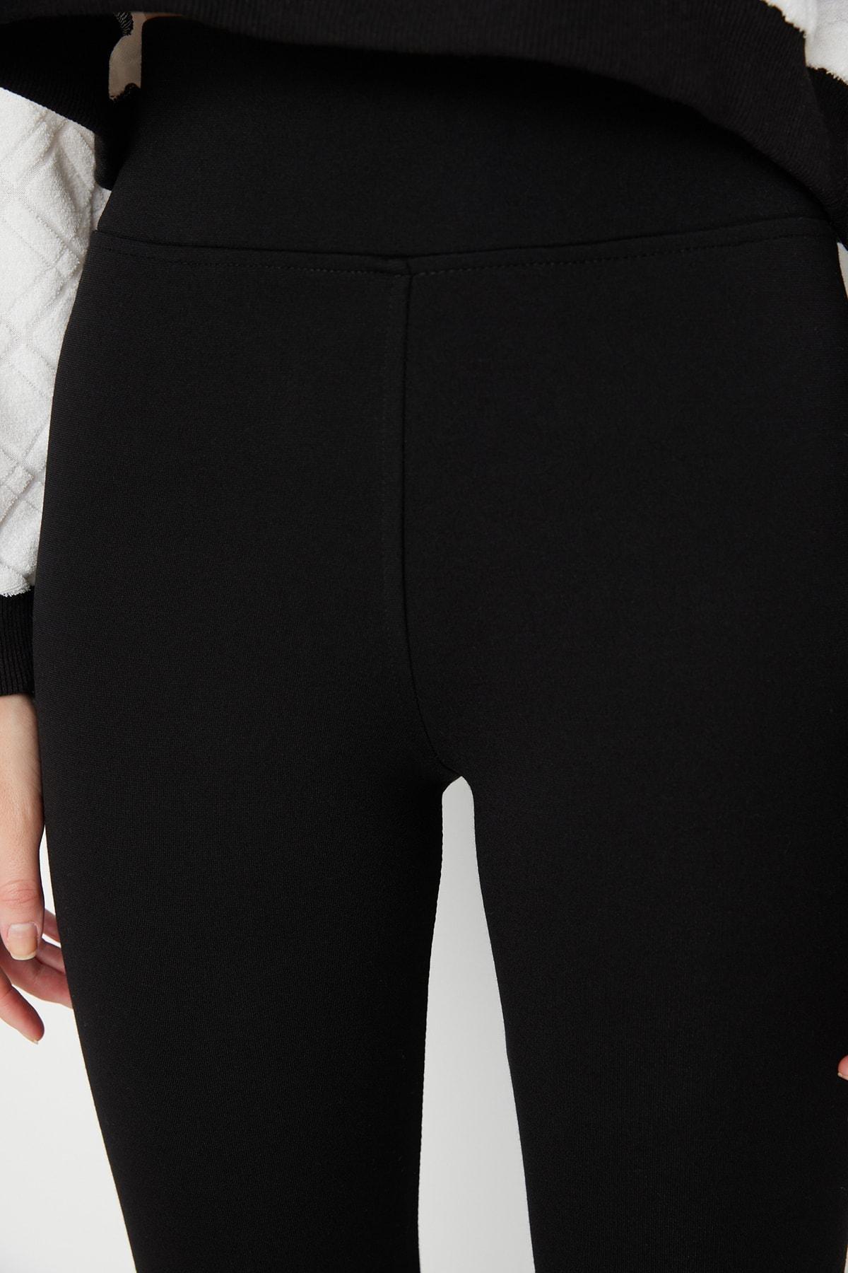 Black High Waist Leggings, , large image number 3