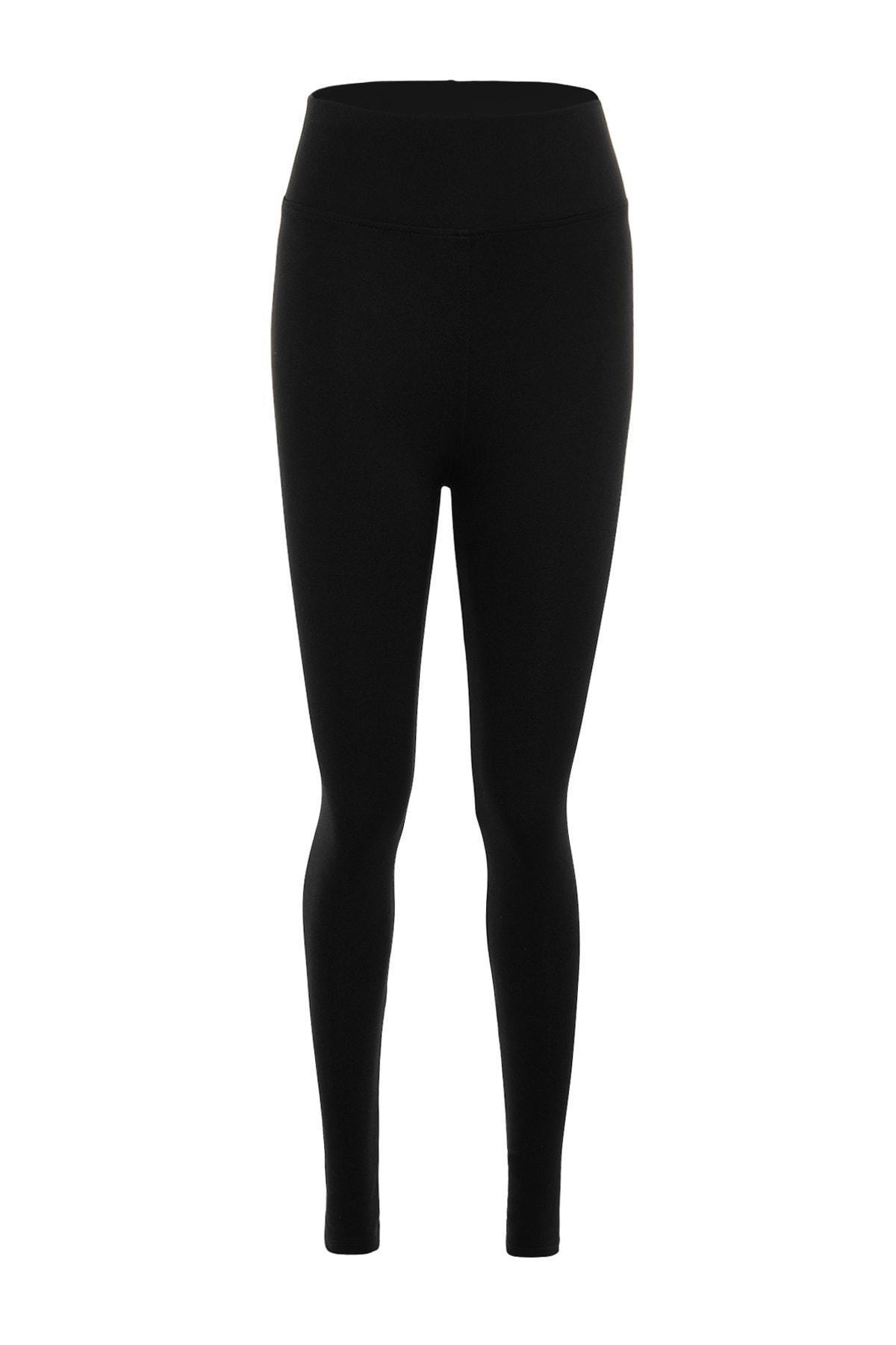 Black High Waist Leggings, , large image number 5