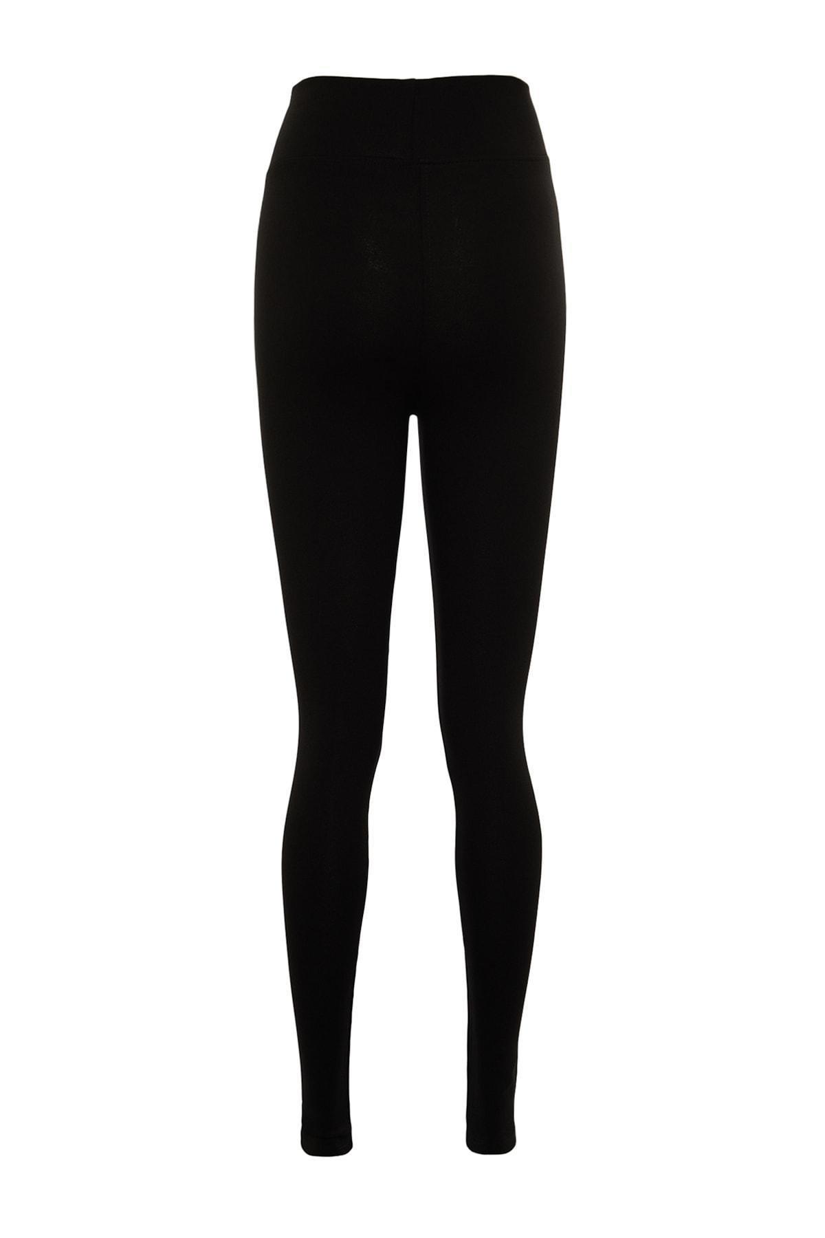 Black High Waist Leggings, , large image number 7