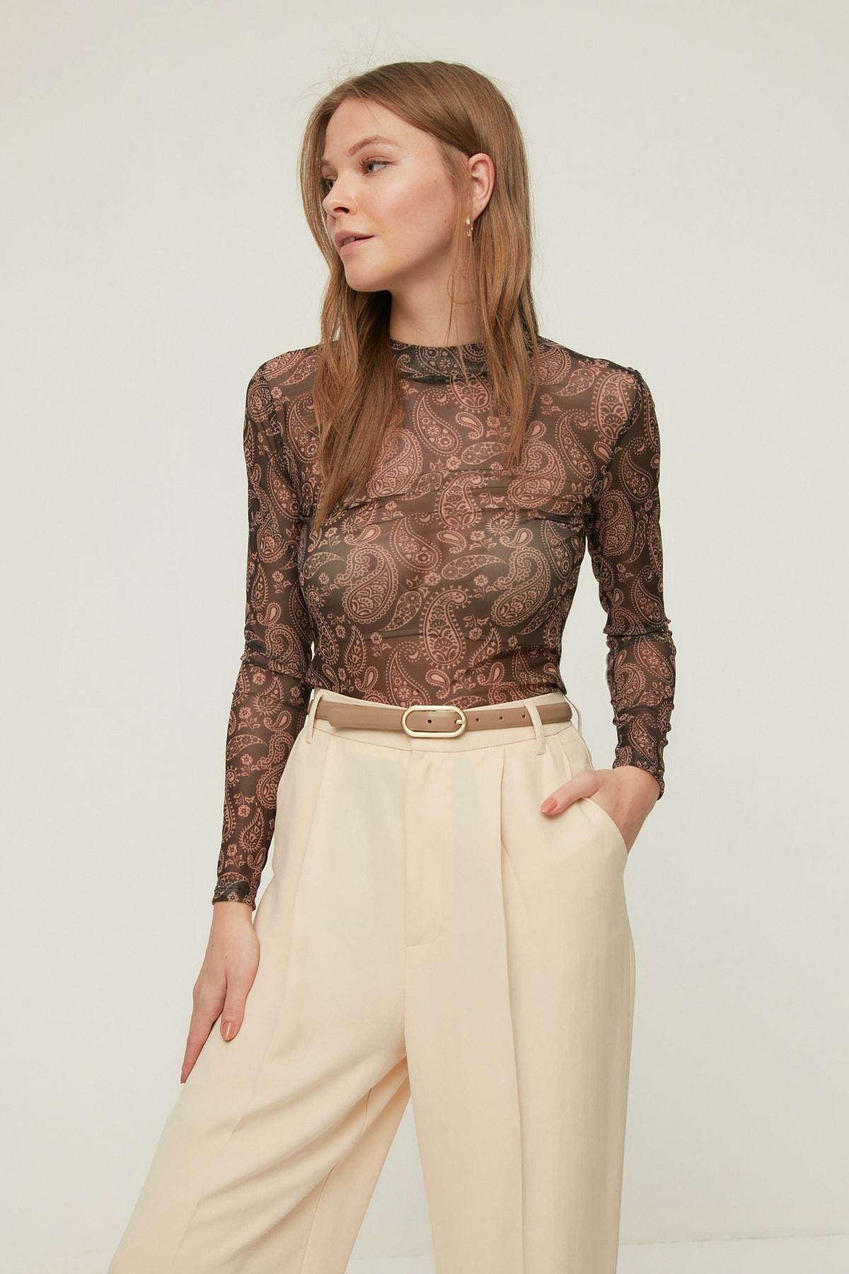 Multicolour Fitted Blouse, , large image number 0