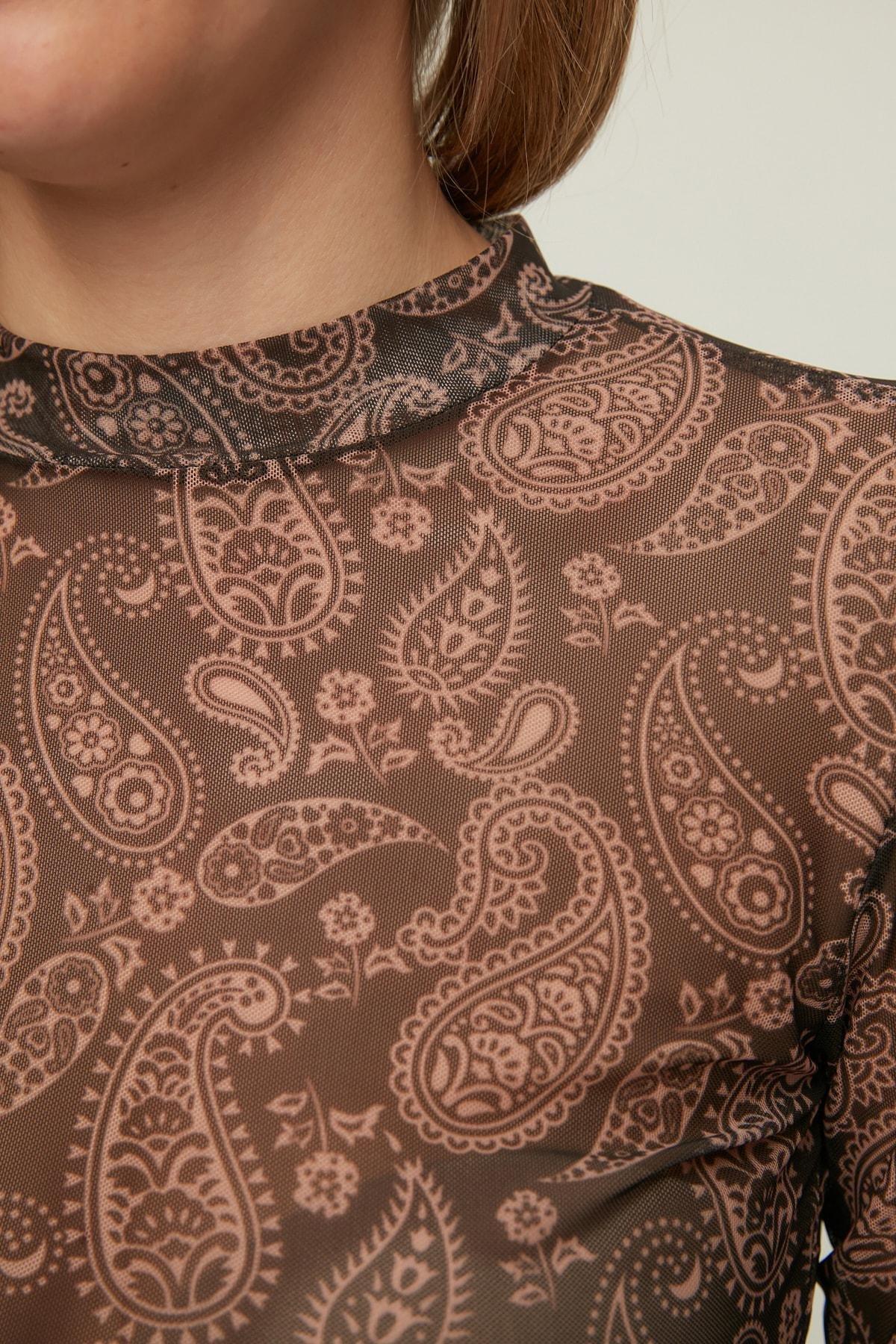 Multicolour Fitted Blouse, , large image number 3