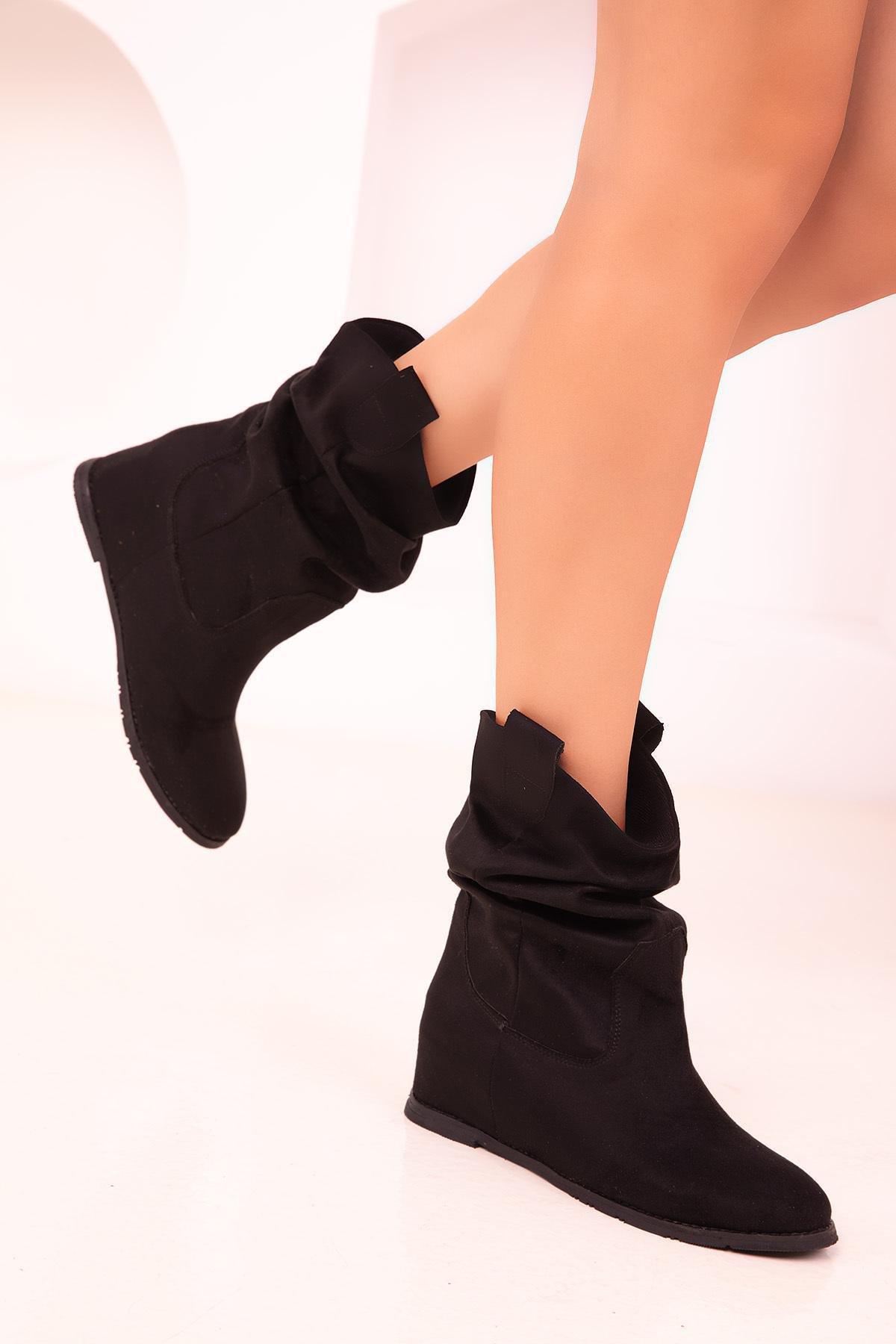 Black Suede Boots, C101_2531, large image number 4