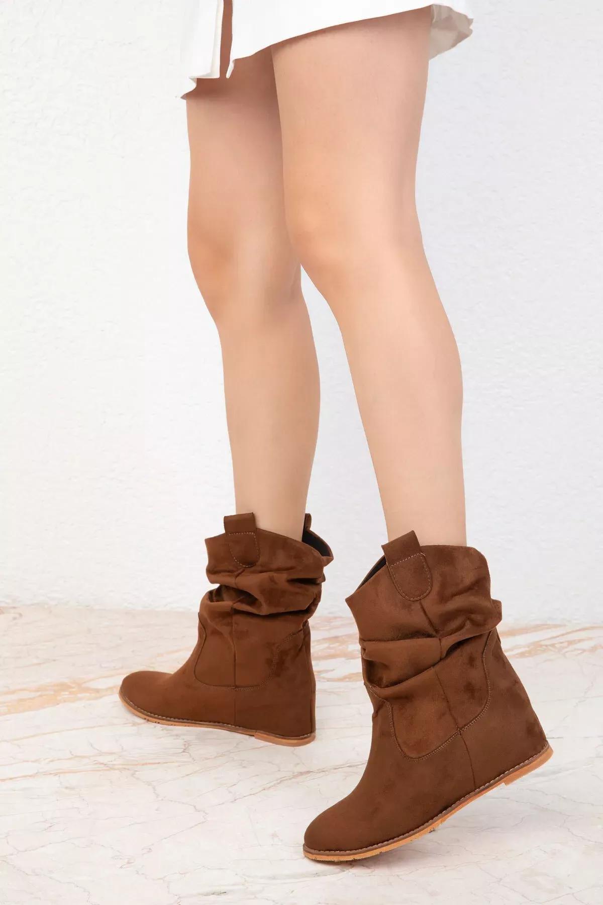Brown Suede Boots, , large image number 2