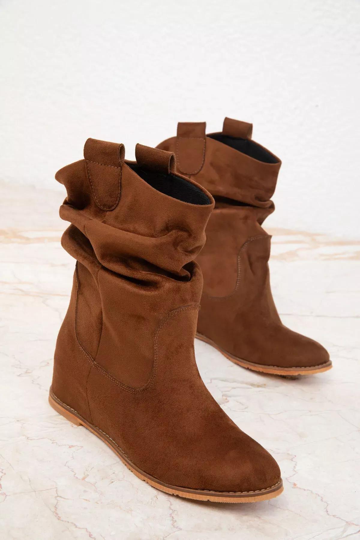 Brown Suede Boots, , large image number 3