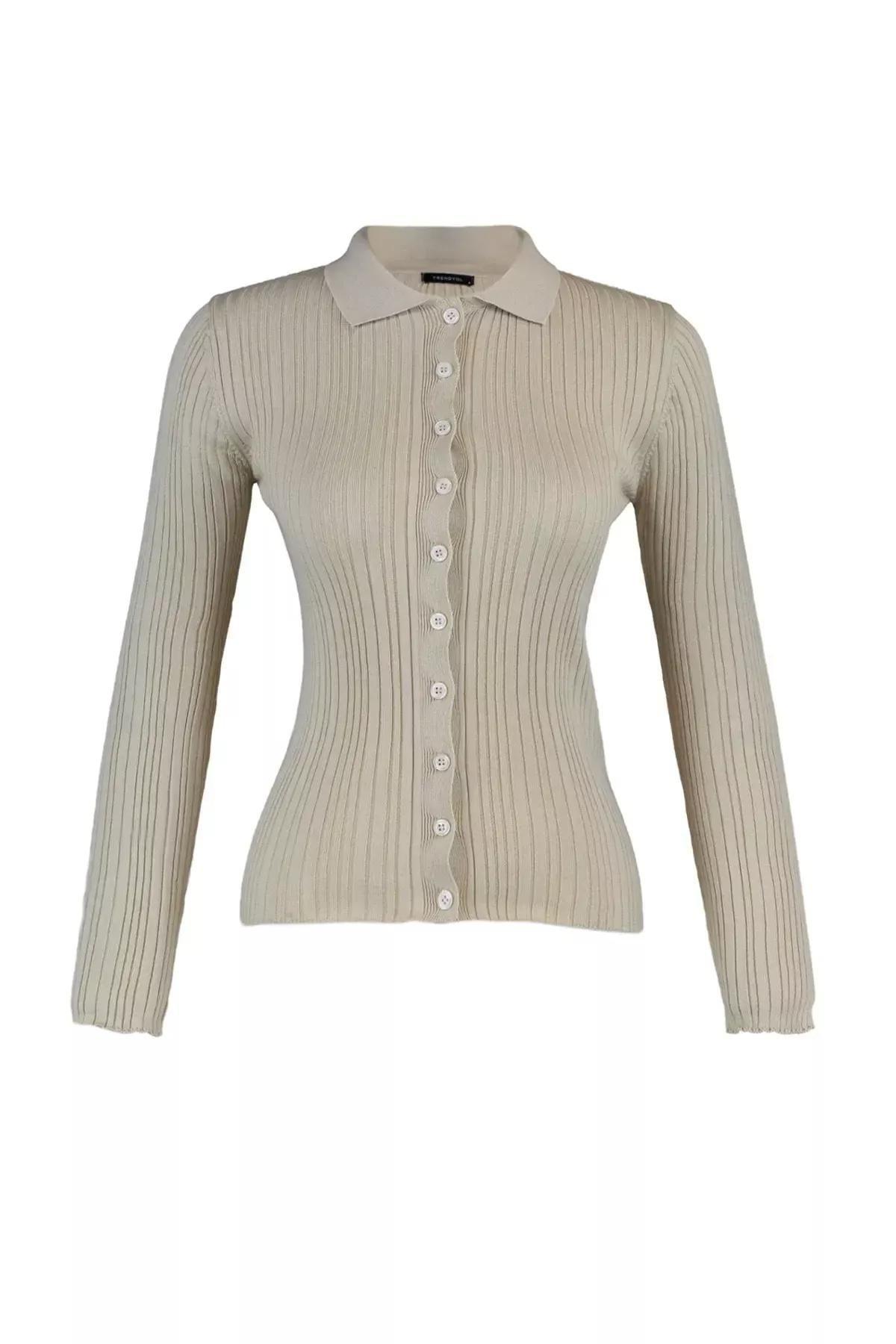 Grey Polo Neck Slim Cardigan, Gray, large image number 11