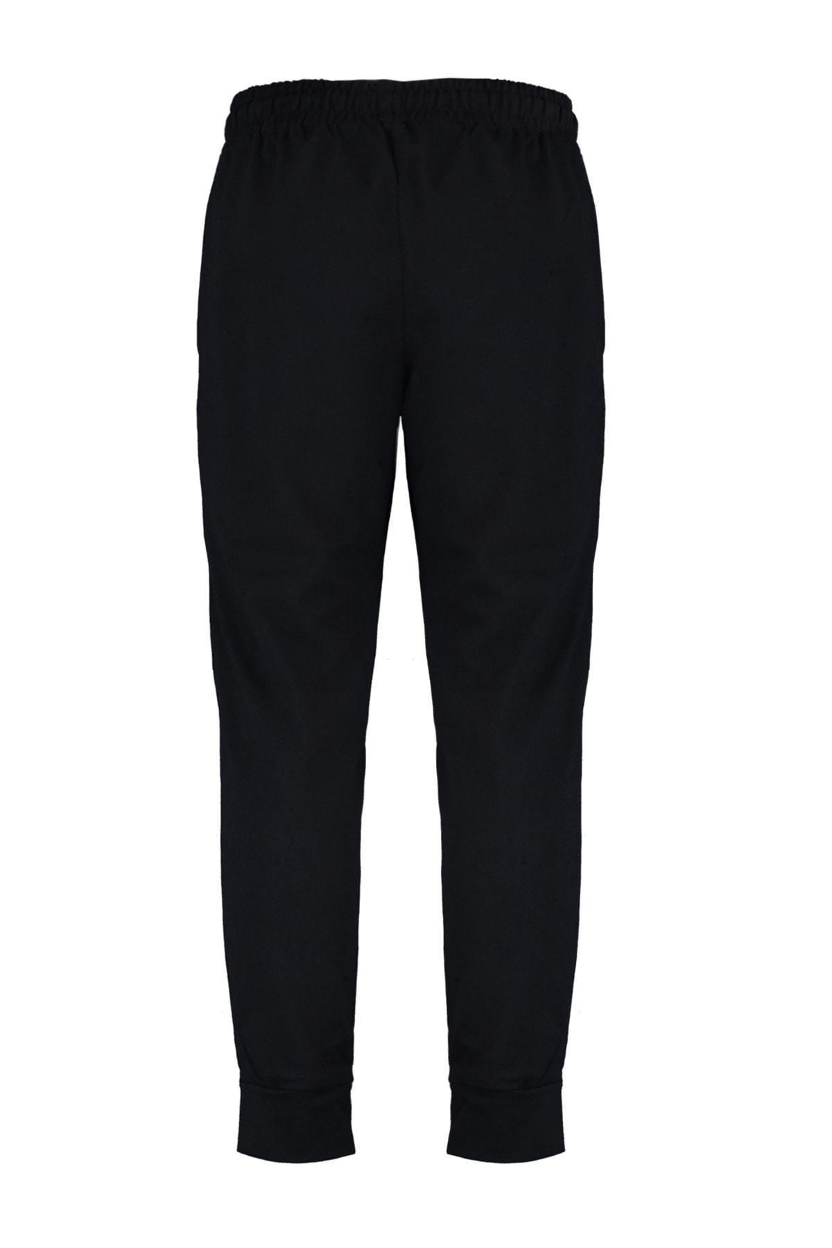 Black Relaxed Sweatpants, , large image number 6