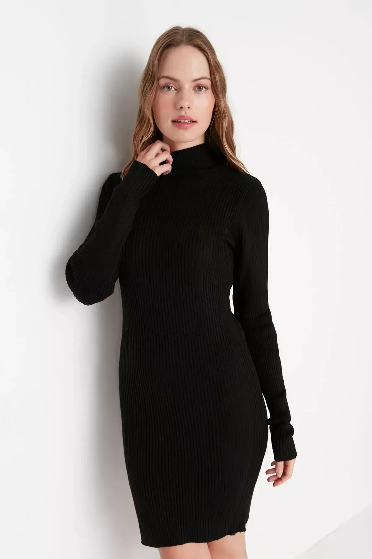 Black Pullover Dress, Black, large image number 2