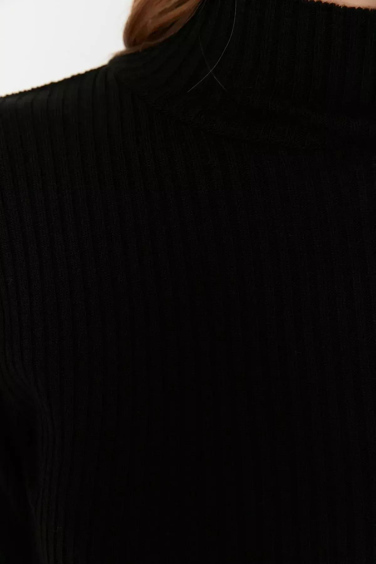 Black Pullover Dress, Black, large image number 3